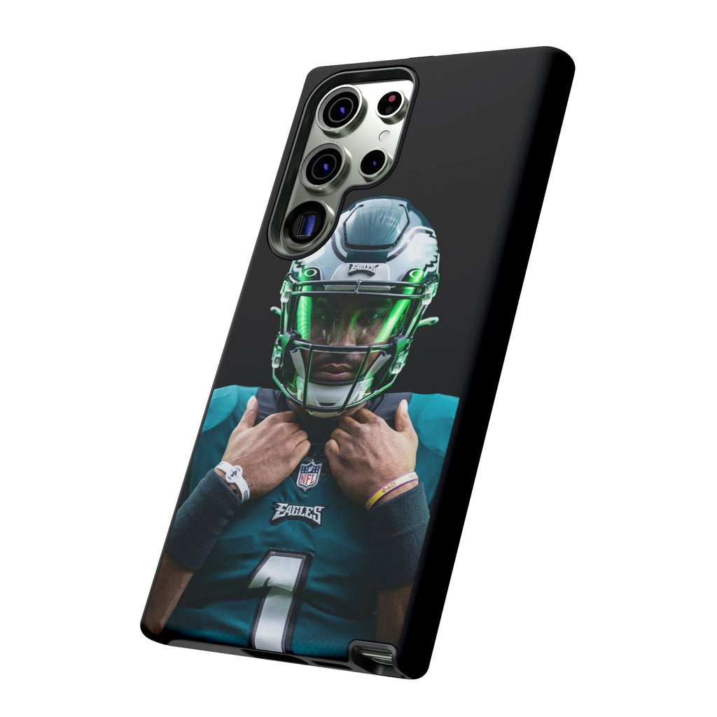 Eagles Football Jalen Hurts Tough Cases for iPhones, Samsung, and Pixel