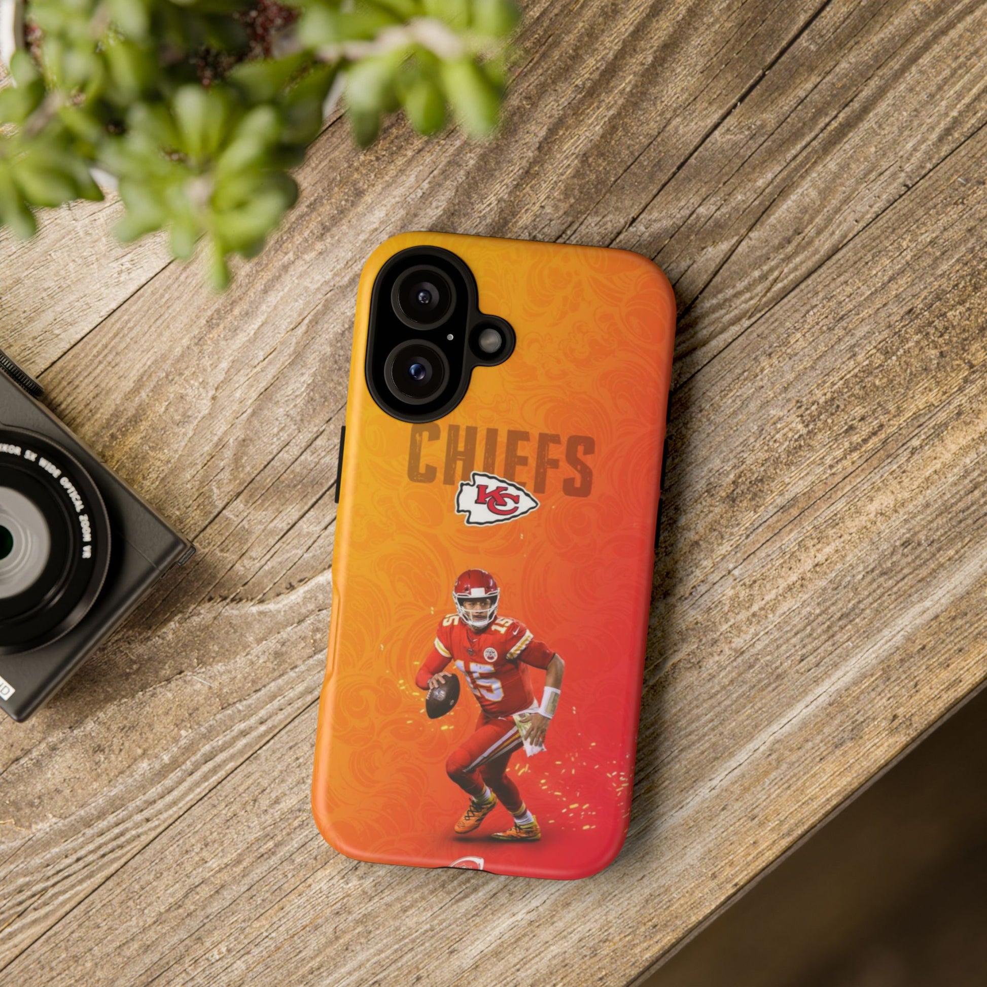 Kansas City Chiefs Patrick Mahomes Football Tough Cases for iPhones, Samsung, and Pixel
