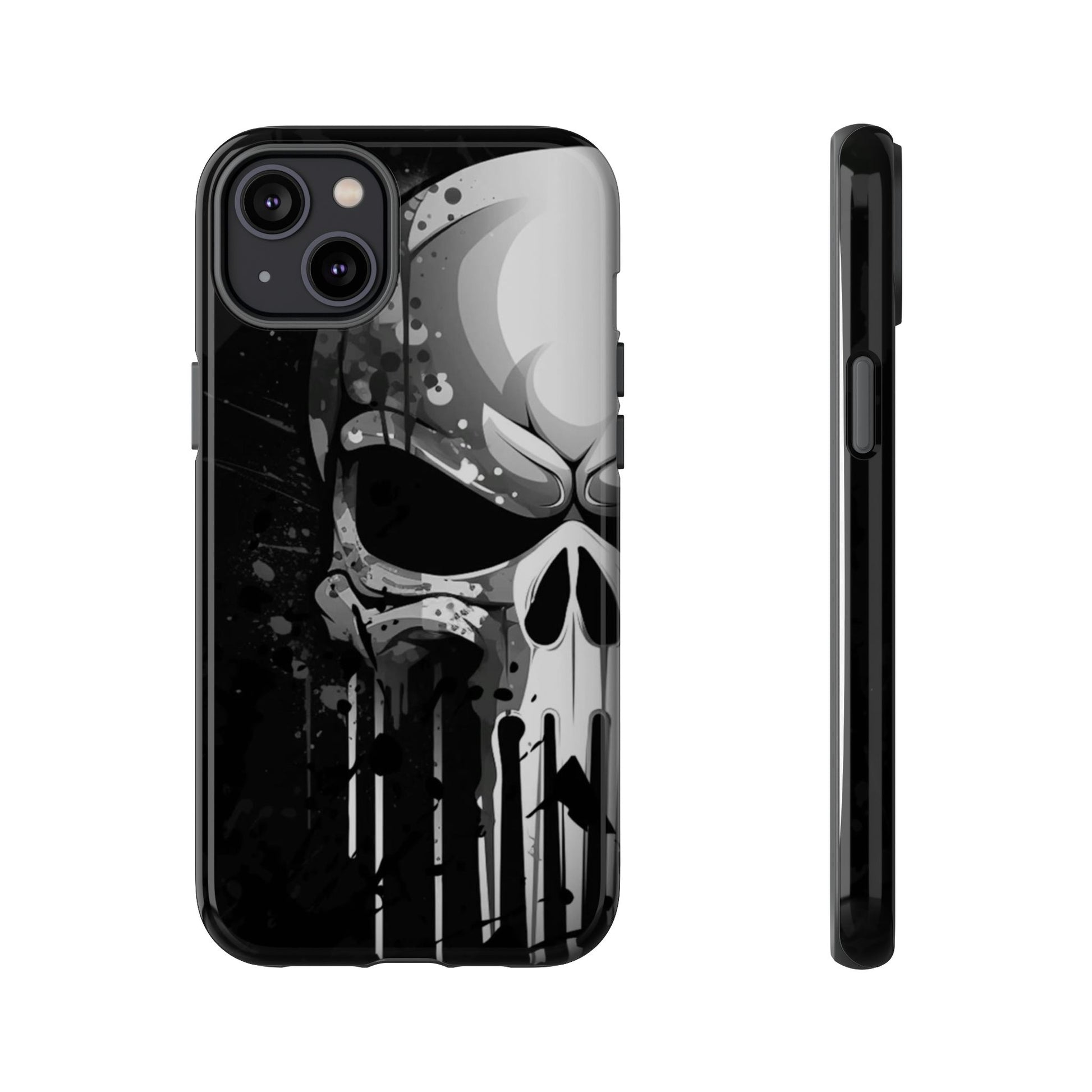 Punisher Skull Tough Cases for iPhones, Samsung, and Pixel