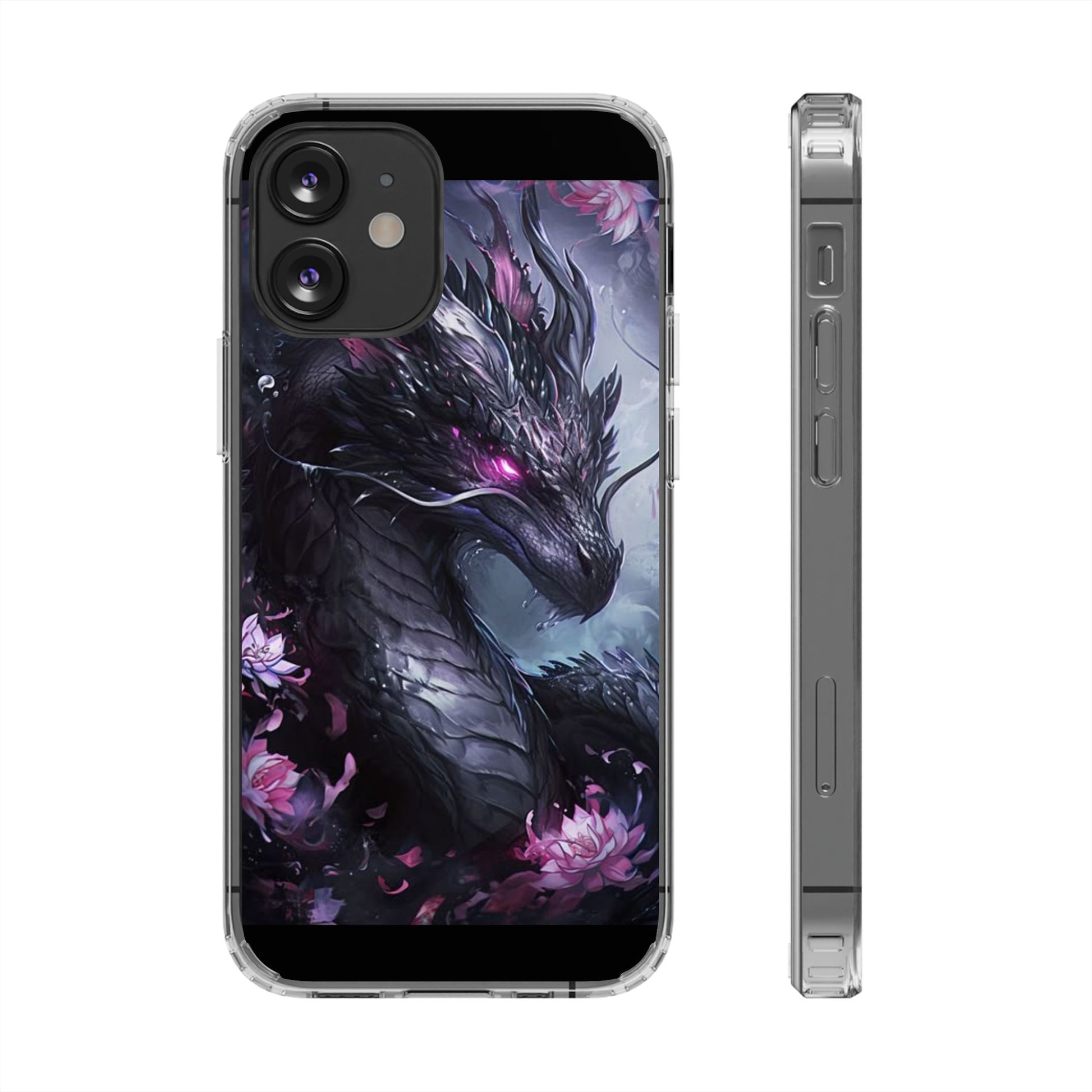 Phone Cases, Purple Dragon Design, iPhone Samsung Case, Protective Cover, Unique