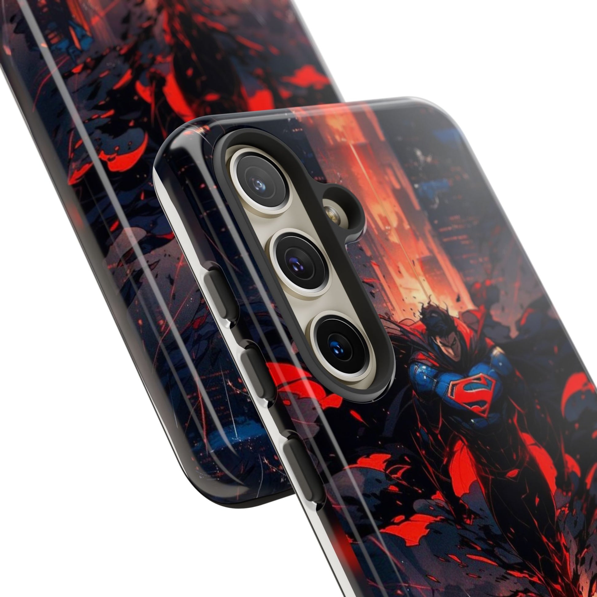 Anime Superman Tough Cases for iPhones, Samsung, and Pixel