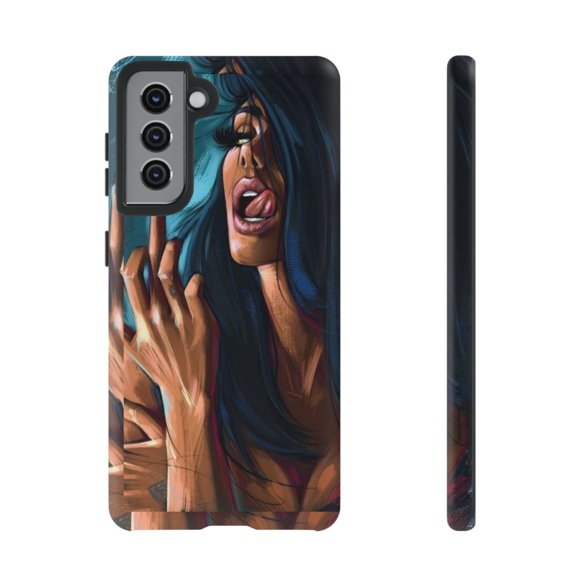Tough Girl Theme Urban Design Cases for iPhones, Samsung, and Pixel