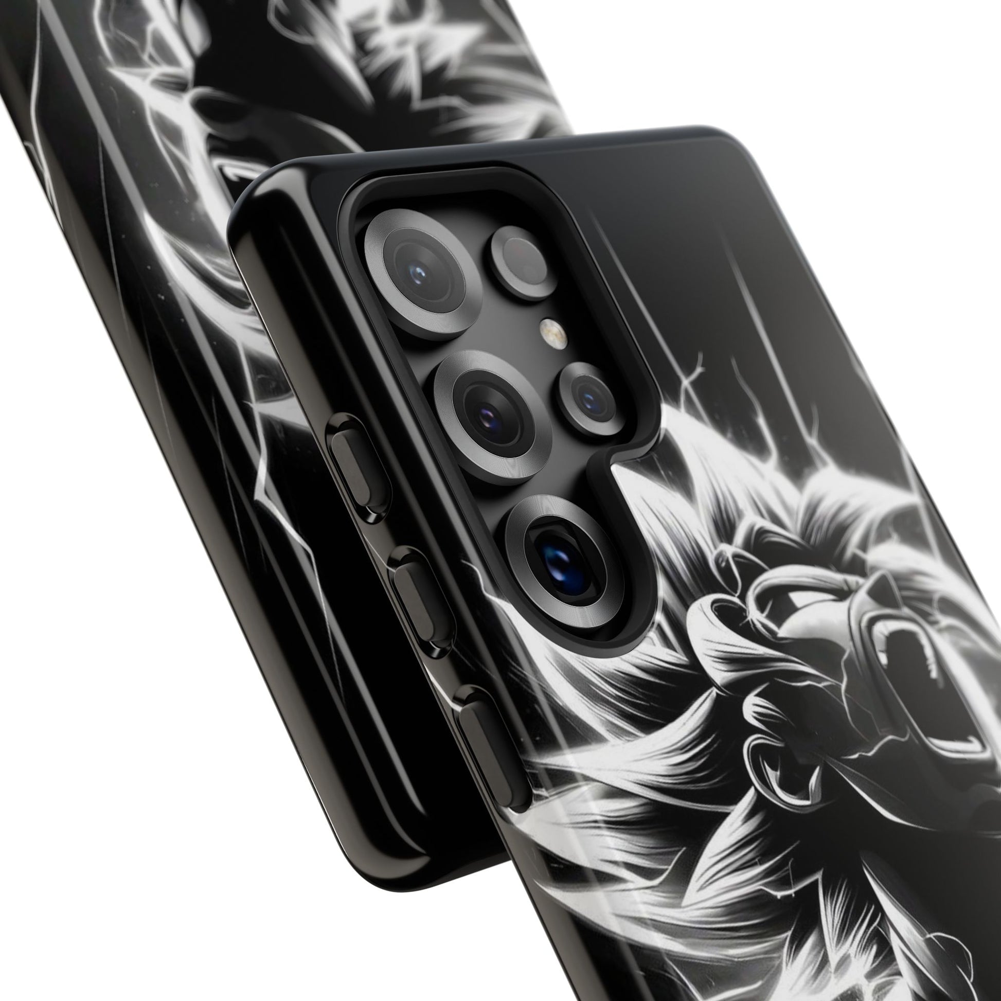 Anime Saiyan Rage Dragon ball Z Tough Cases for iPhones, Samsung, and Pixel