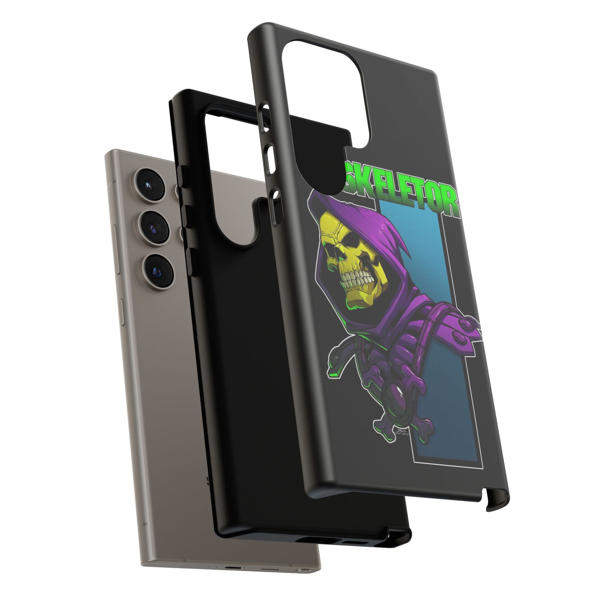 Skeletor Tough Cases for iPhones, Samsung, and Pixel