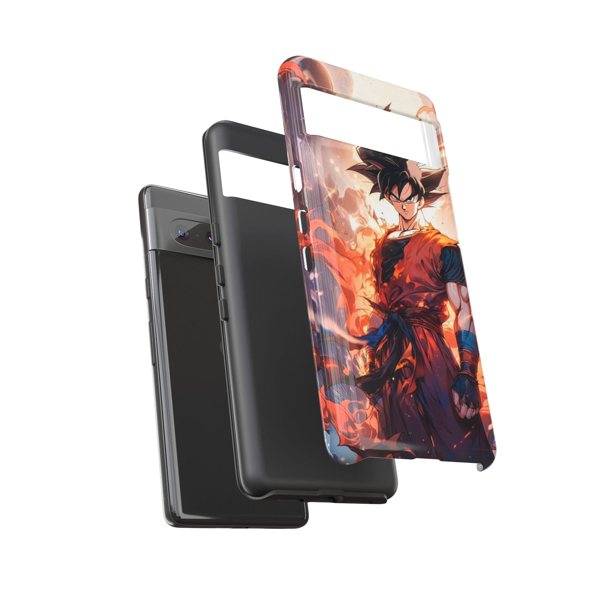 Anime Manga Dragon Ball Z Goku Tough Cases for iPhones, Samsung, and Pixel