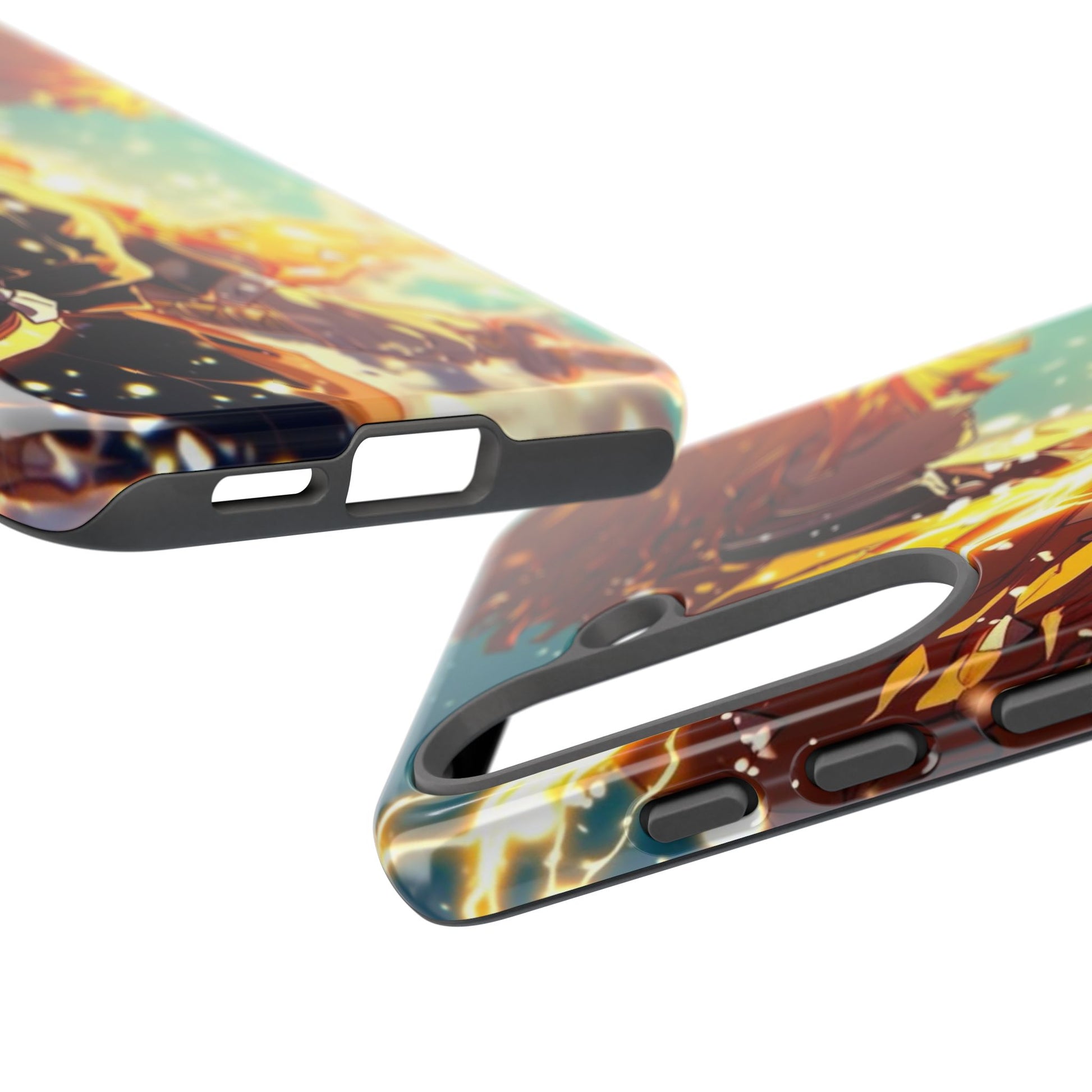 Demon Slayer Zenitsu Anime Theme Phone Case, Tough Cases for iPhones, Samsung, and Pixel