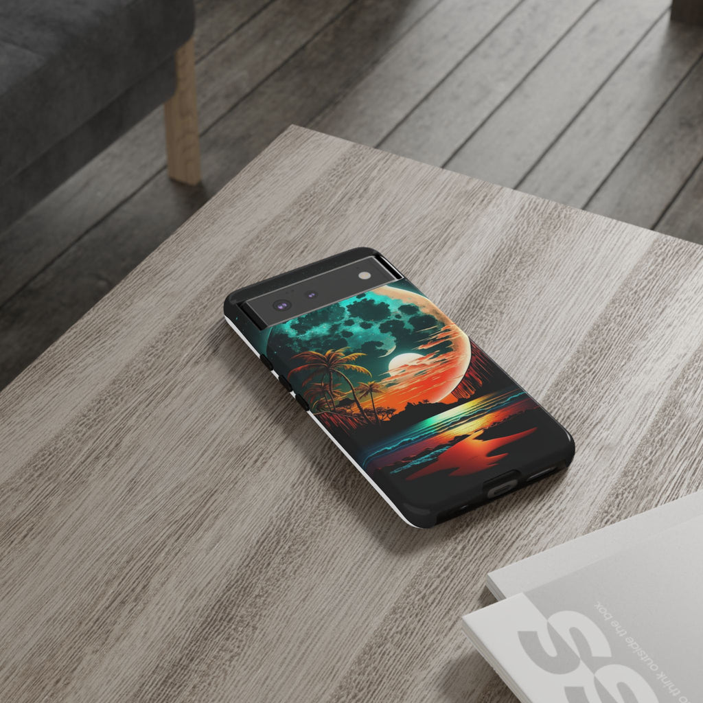Fantasy Beach Sunset Landscape Phone Case for iPhone, Samsung Galaxy, & Pixel Phones