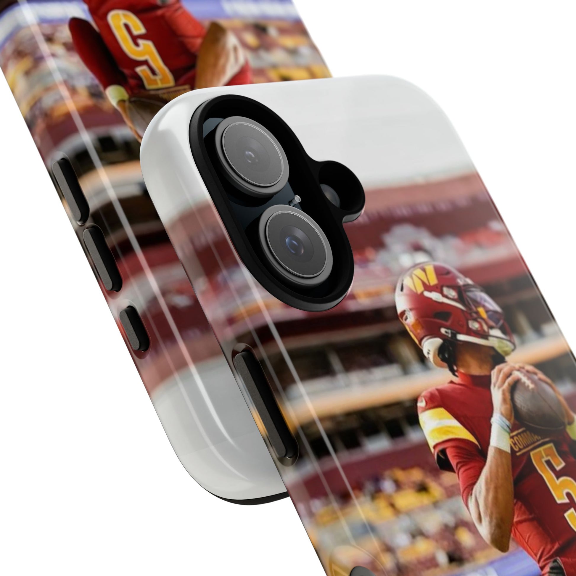 Jayden Daniels Washington Football Tough Cases for iPhones, Samsung, and Pixel