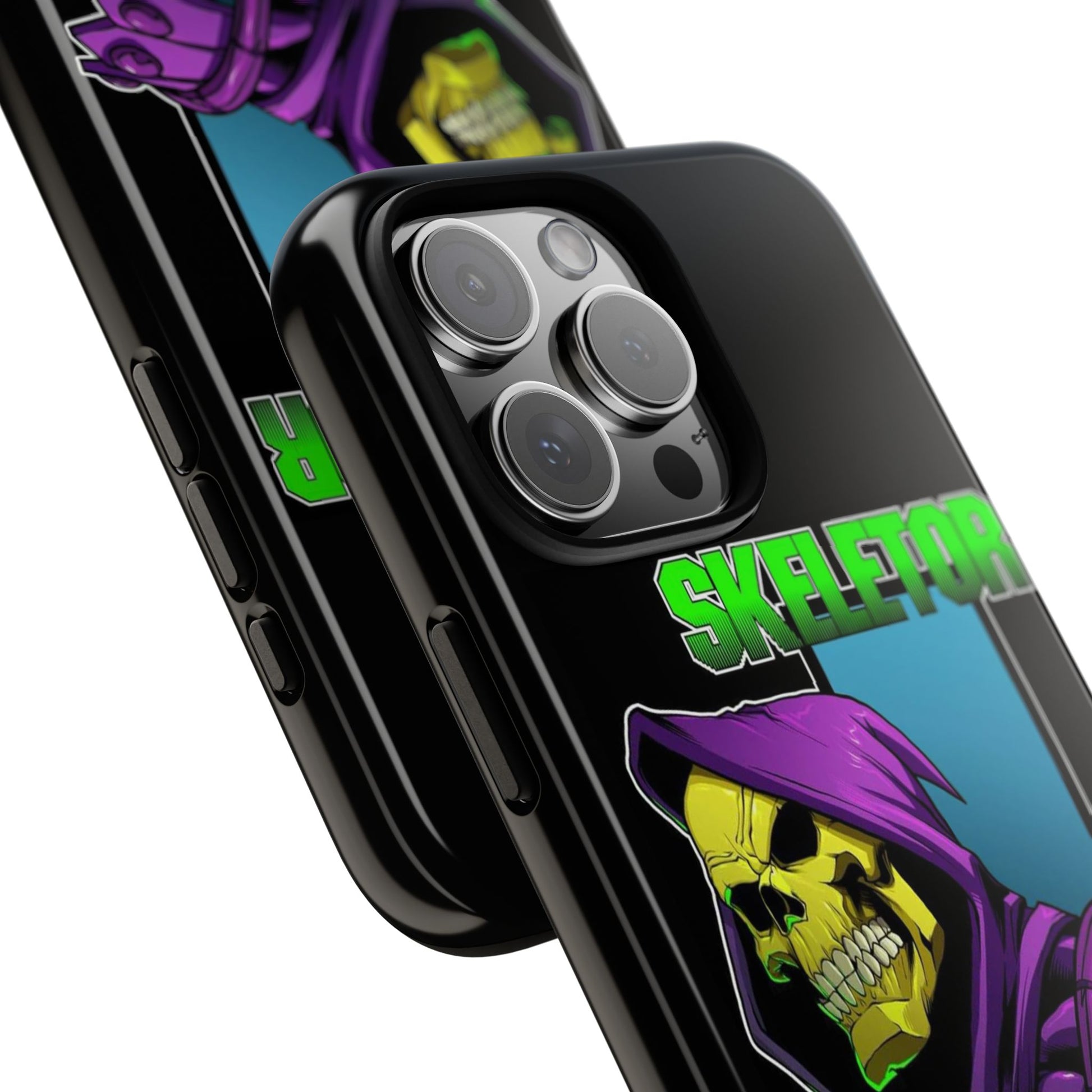 Skeletor Tough Cases for iPhones, Samsung, and Pixel