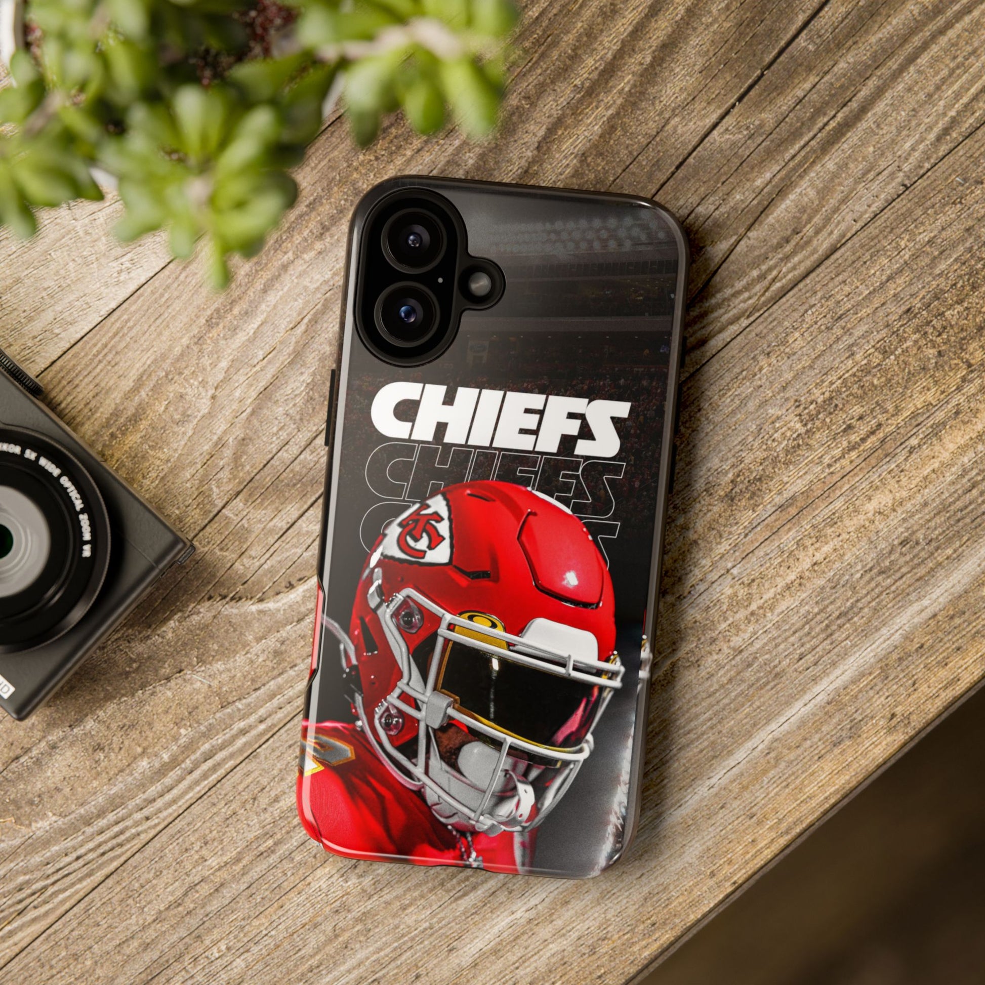 Kansas City Chiefs Football Helmet Logo Tough Cases for iPhones, Samsung, and Pixel