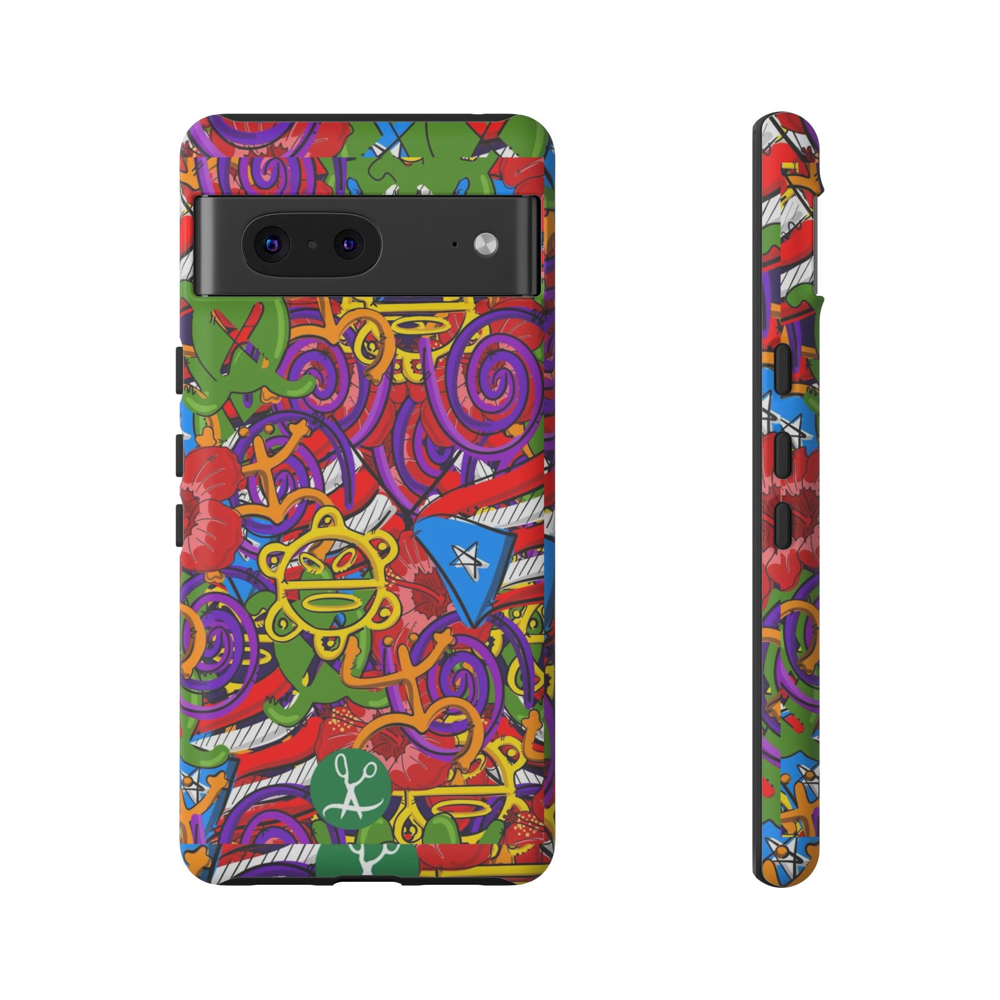 Puerto Rico Taino Tribal Art Tough Cases for iPhones, Samsung, and Pixel