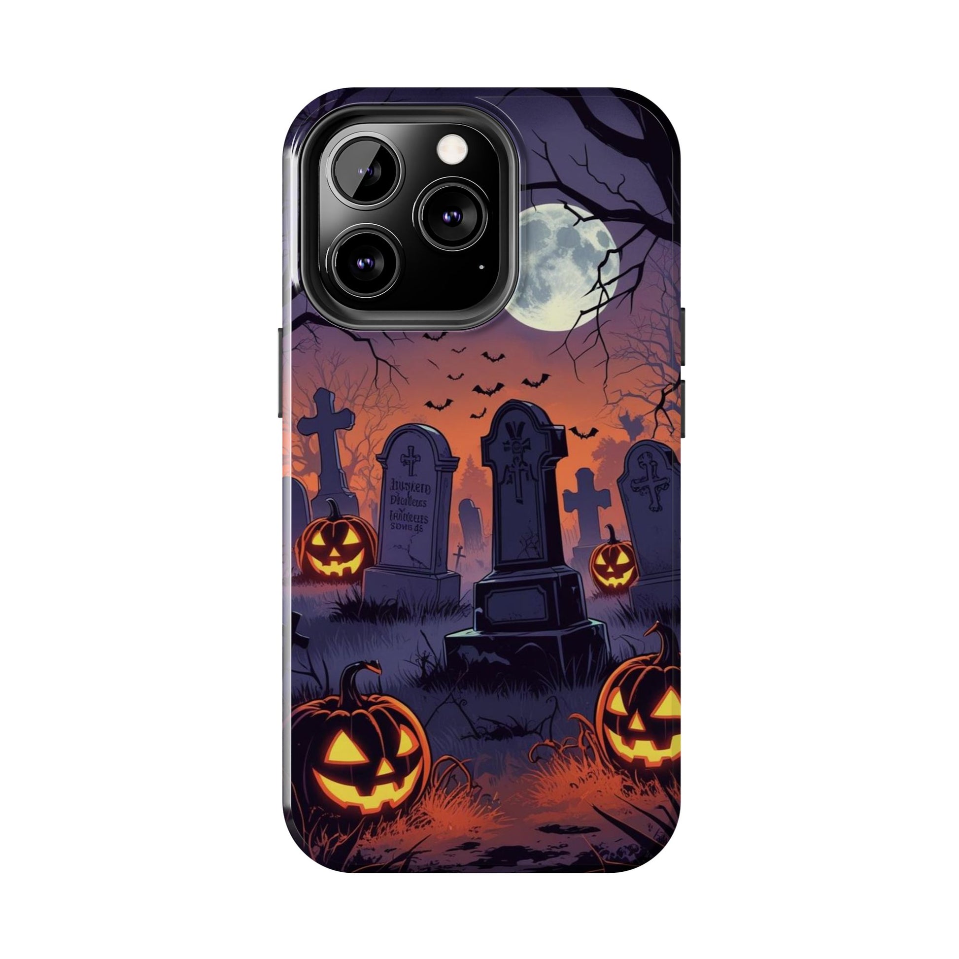 Graveyard Halloween Theme Phone Cases for iPhones & Samsung Phones