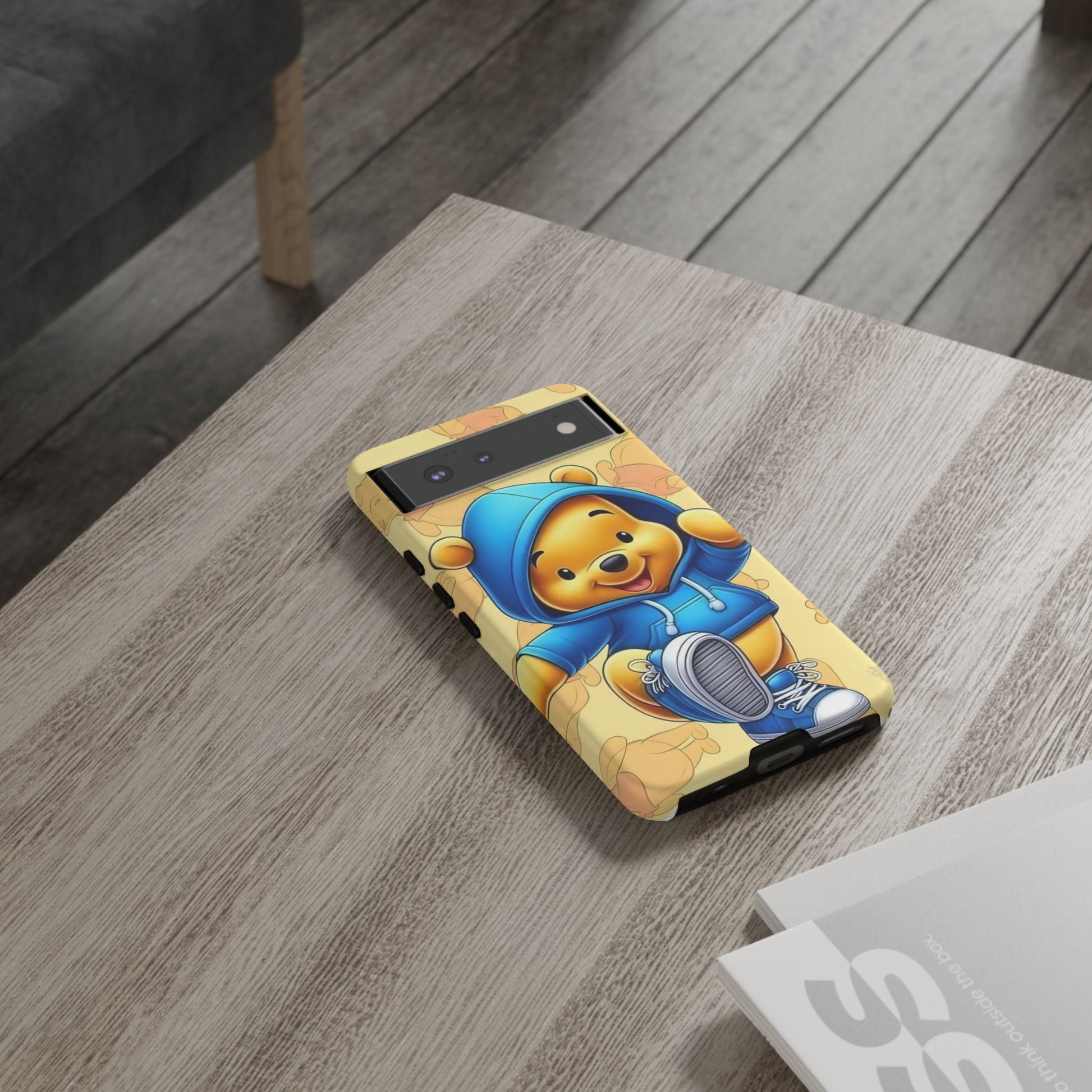 Cute Pooh Bear Phone Case, Tough Case