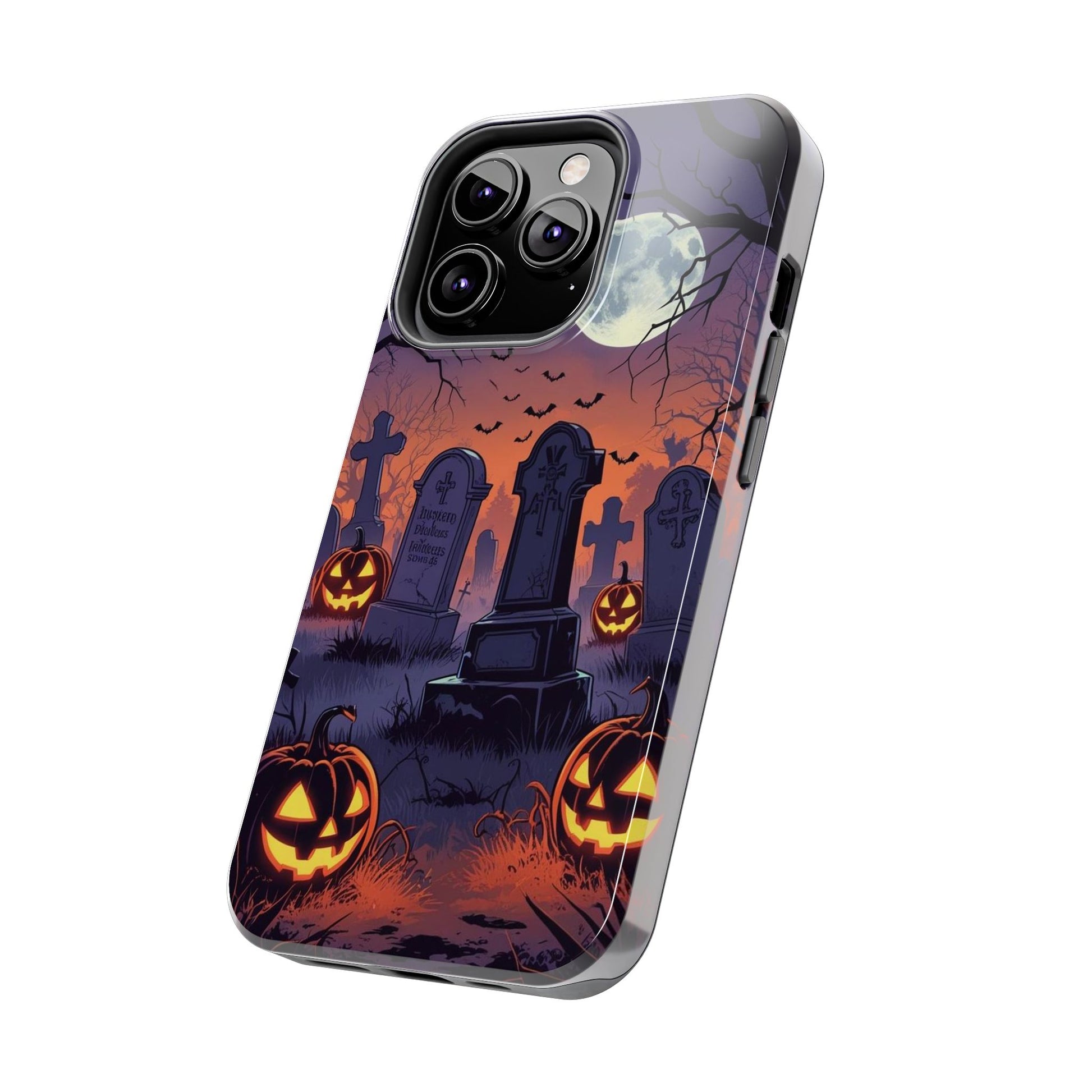 Graveyard Halloween Theme Phone Cases for iPhones & Samsung Phones