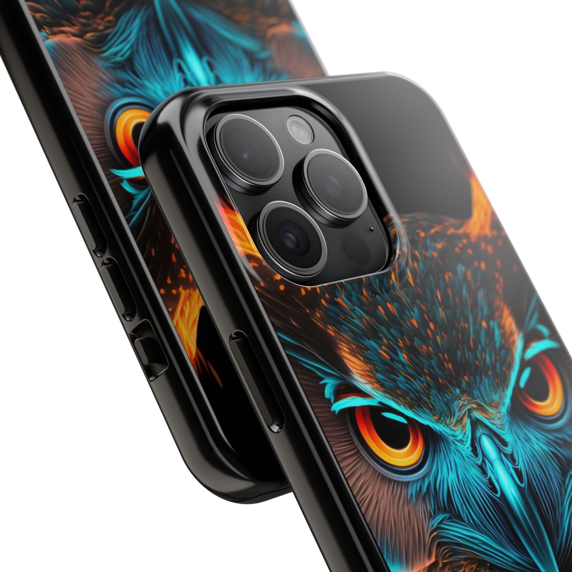Neon Owl Theme Phone Cases for iPhones & Samsung Phones