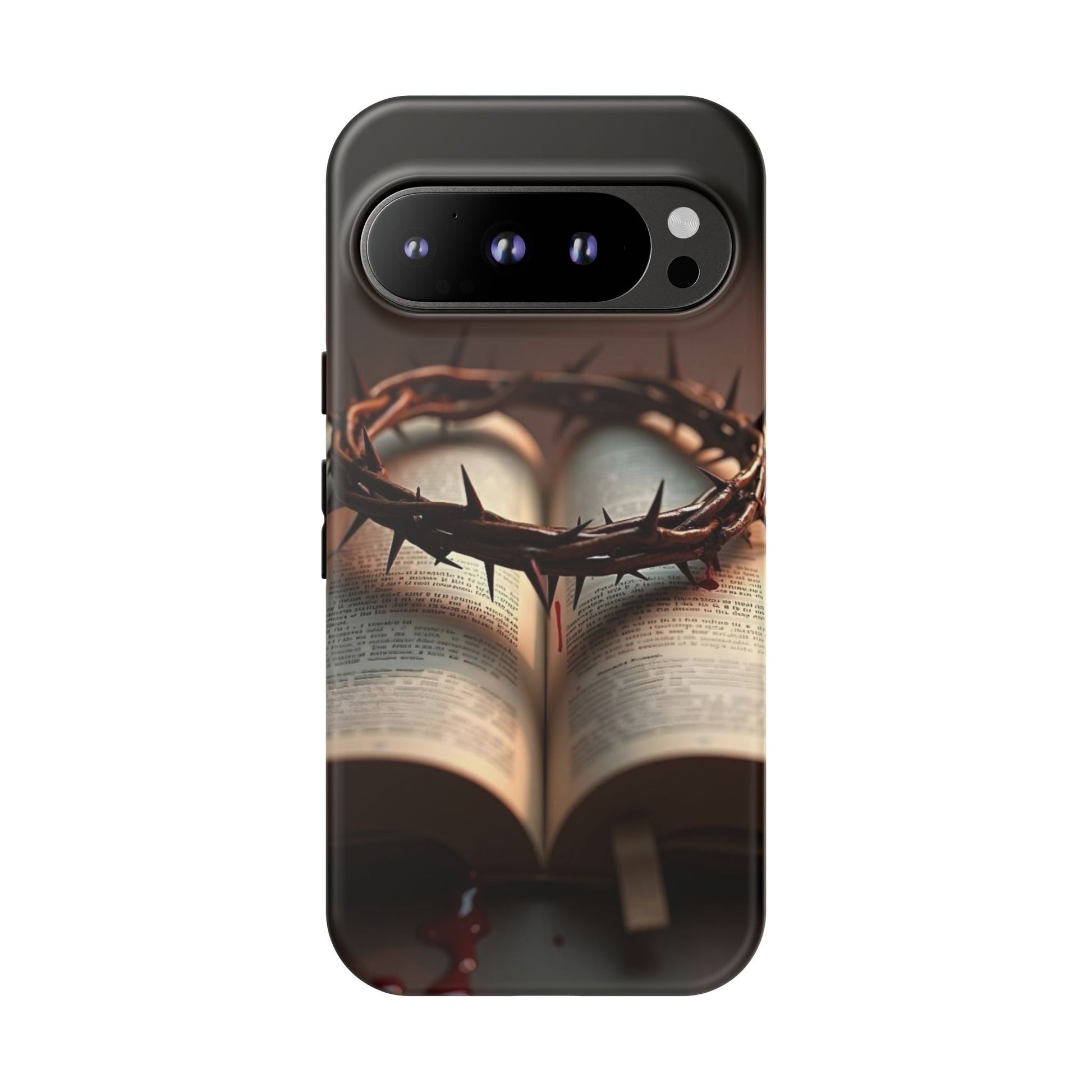 Crown of Thorns and Bible Christian Tough Cases for iPhones, Samsung, and Pixel