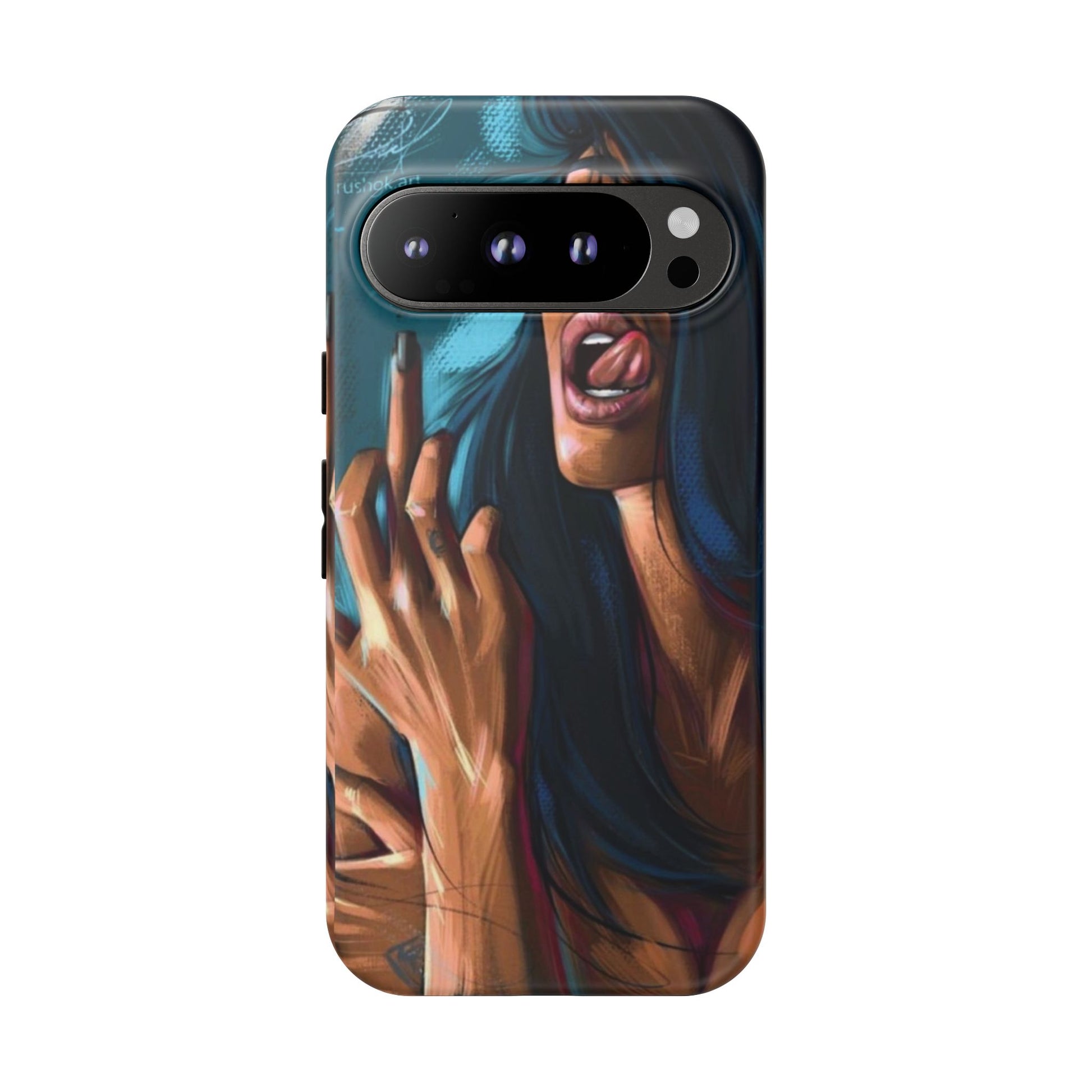 Tough Girl Theme Urban Design Cases for iPhones, Samsung, and Pixel