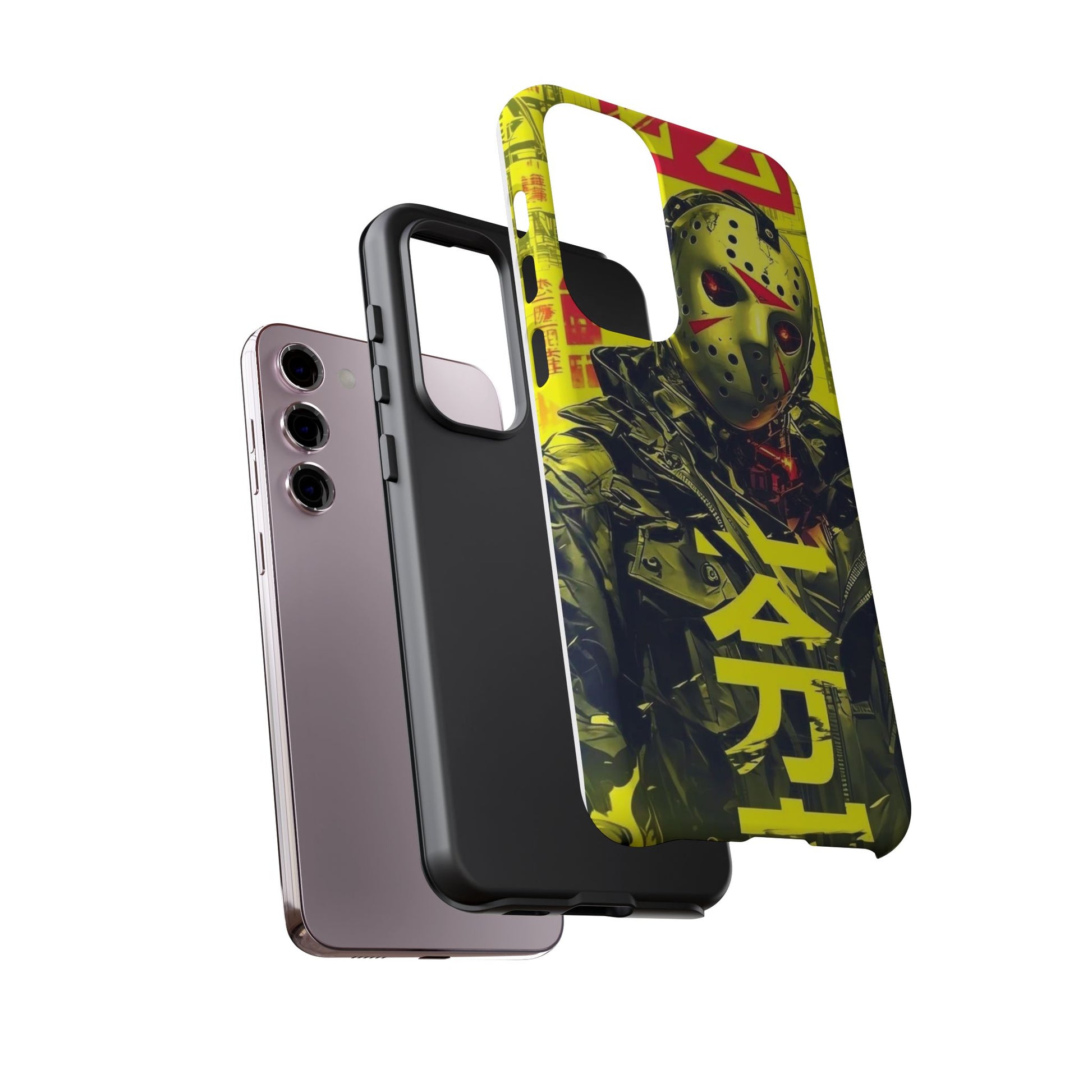 Cyberpunk X Jason Voorhees Tough Cases for iPhones, Samsung, and Pixel
