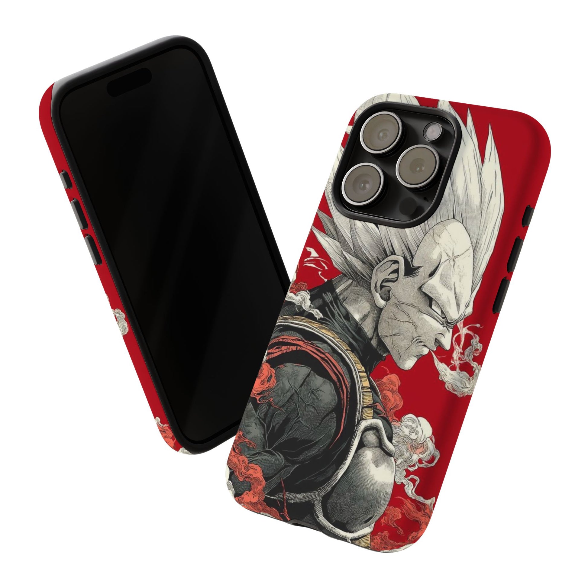 Dragon Ball Z Vegeta Anime Tough Cases for iPhones, Samsung, and Pixel