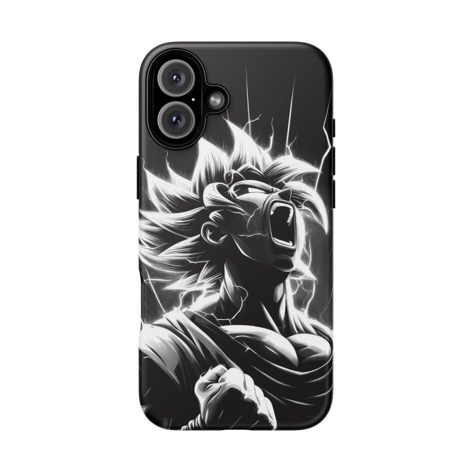 Anime Saiyan Rage Dragon ball Z Tough Cases for iPhones, Samsung, and Pixel