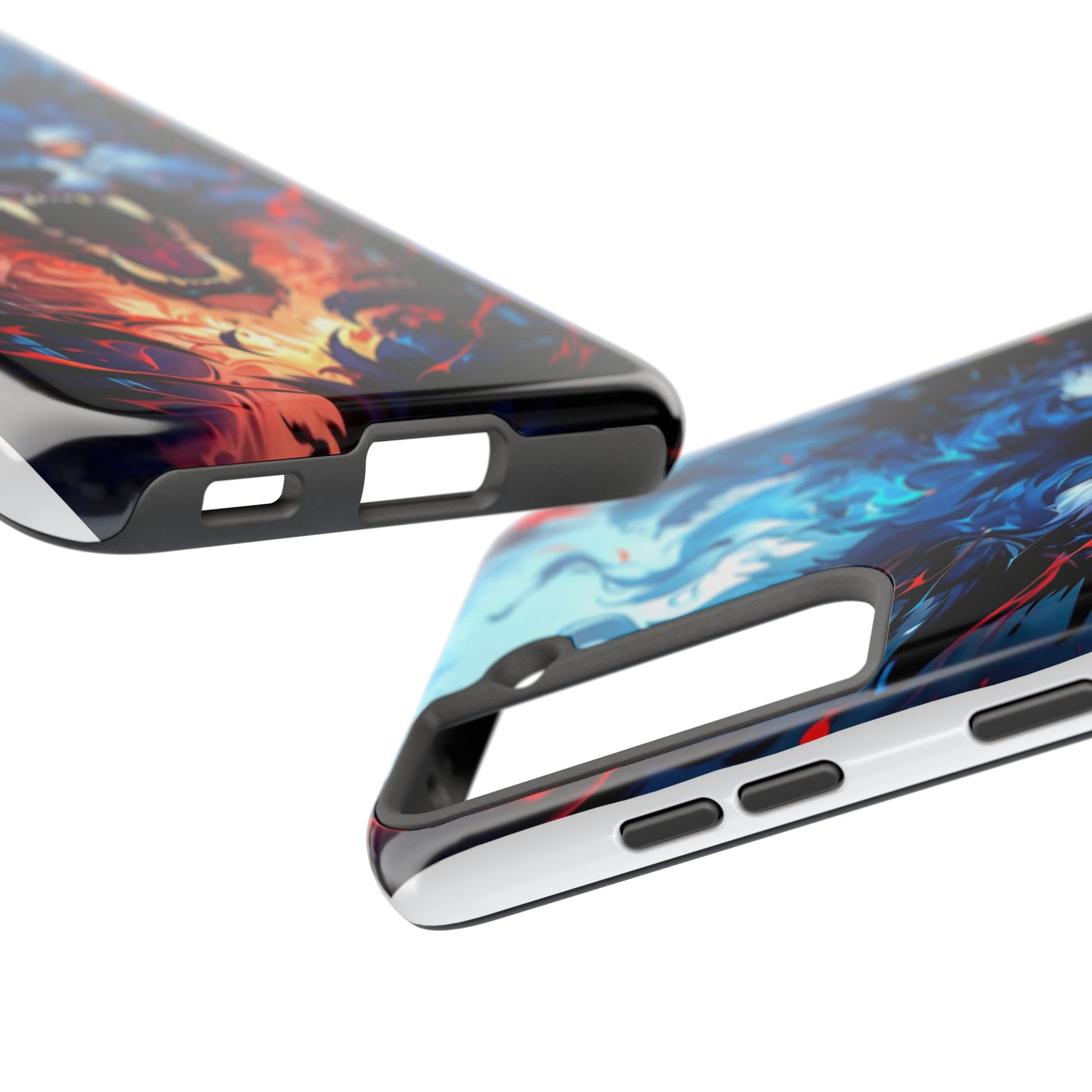 Aggressive Wolf Art Themed Tough Phone Cases for Iphones & Samsung Phones