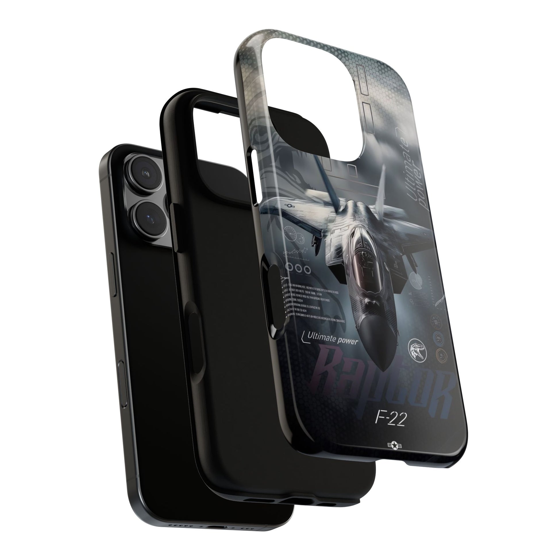F-22 Raptor Fighter Jet Tough Cases for iPhones, Samsung, and Pixel