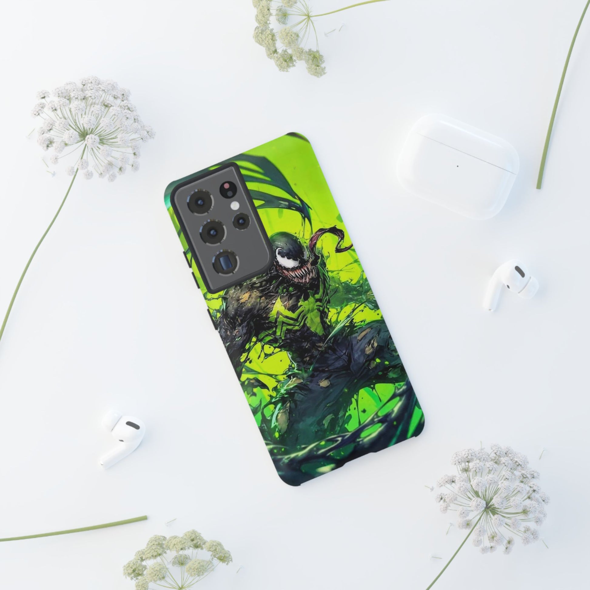 Evil Venom Phone Case, Tough Cases, Marvel Comics Phone for iPhones, Samsung, and Pixel