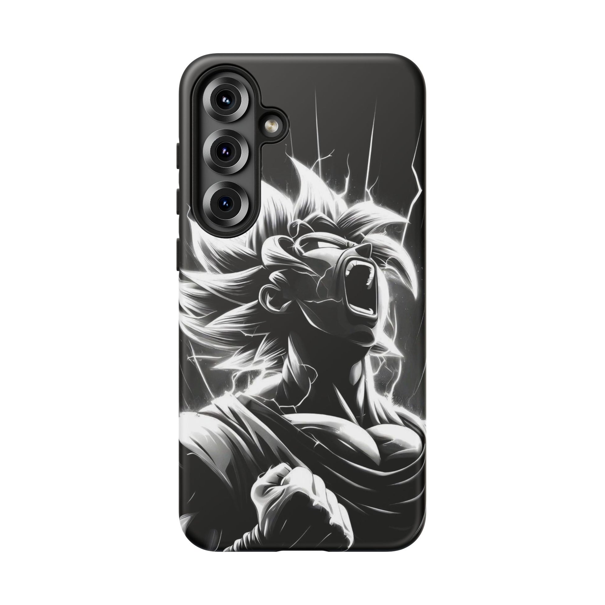 Anime Saiyan Rage Dragon ball Z Tough Cases for iPhones, Samsung, and Pixel