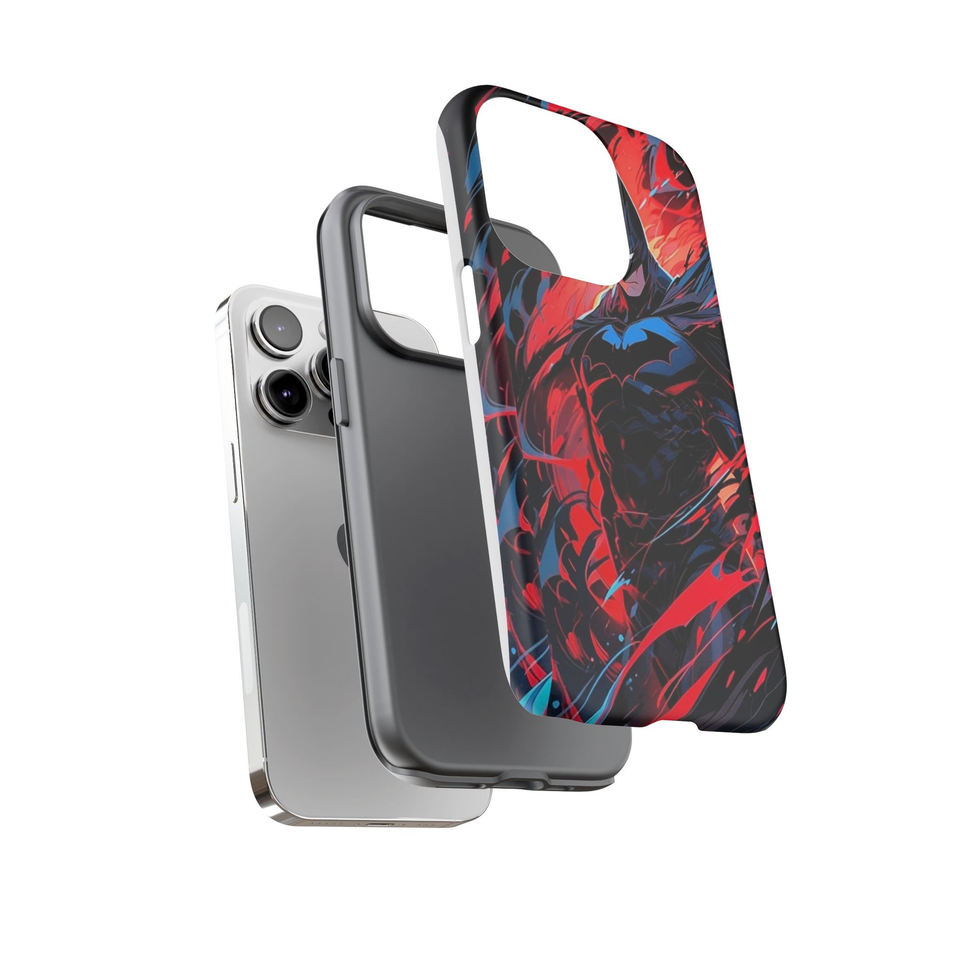 The Dark Knight Batman Art Tough Cases for iPhones, Samsung, and Pixel