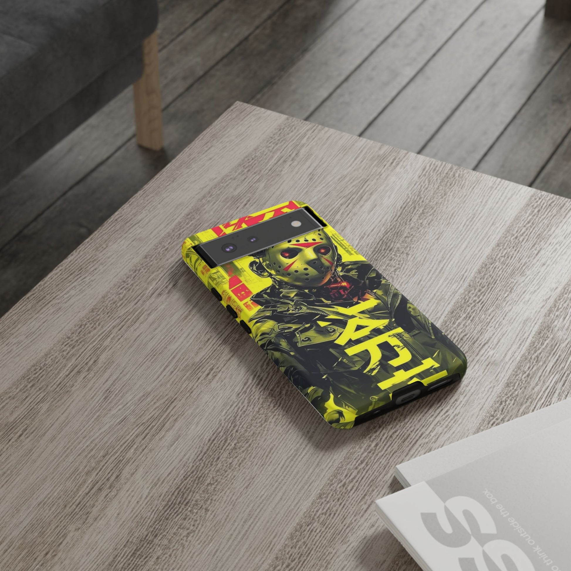 Cyberpunk X Jason Voorhees Tough Cases for iPhones, Samsung, and Pixel