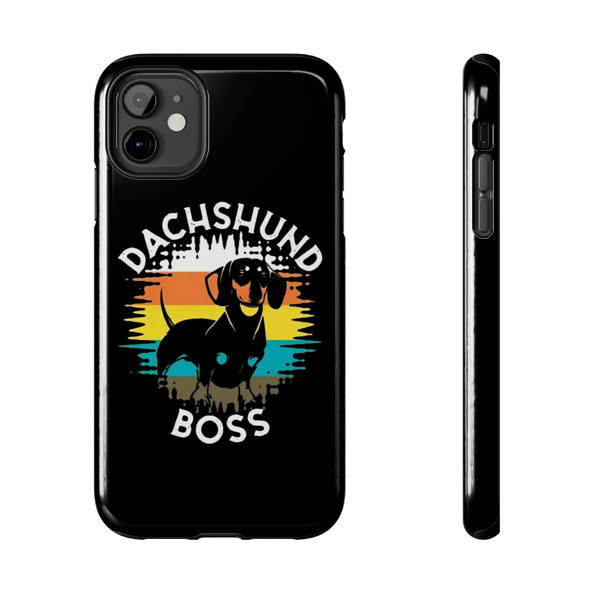 Dachshund Boss Theme Phone Cases for iPhones & Samsung Phones