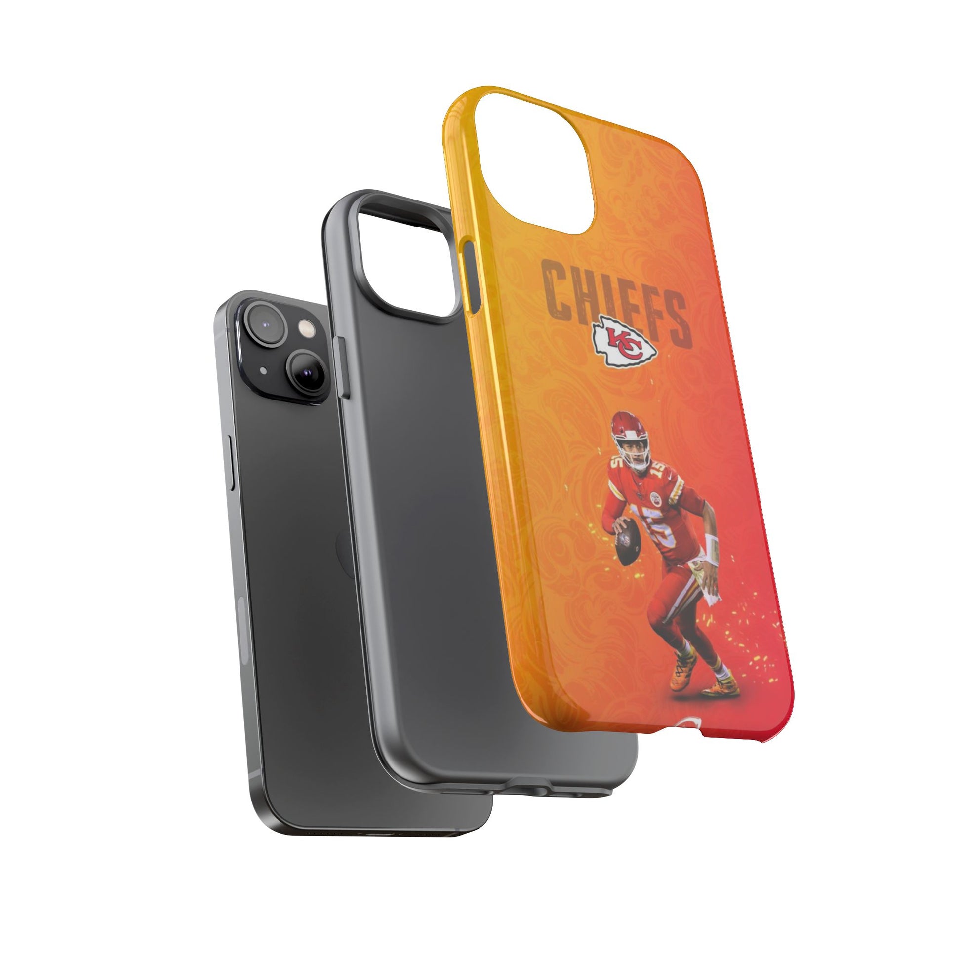 Kansas City Chiefs Patrick Mahomes Football Tough Cases for iPhones, Samsung, and Pixel