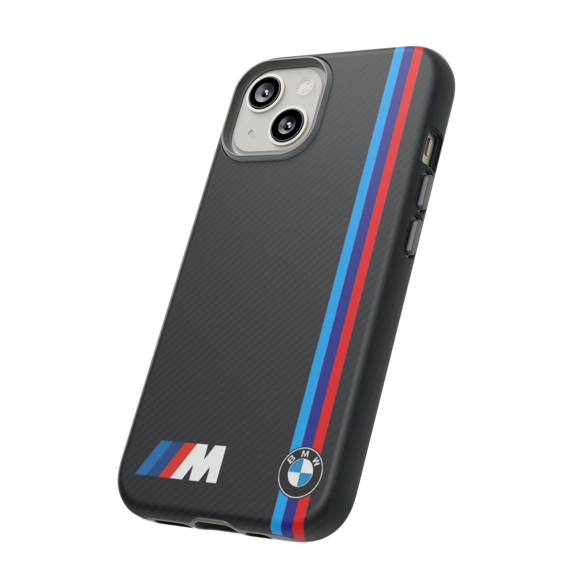 BMW M Stripes Carbon Fiber Design Tough Cases for iPhones, Samsung, and Pixel