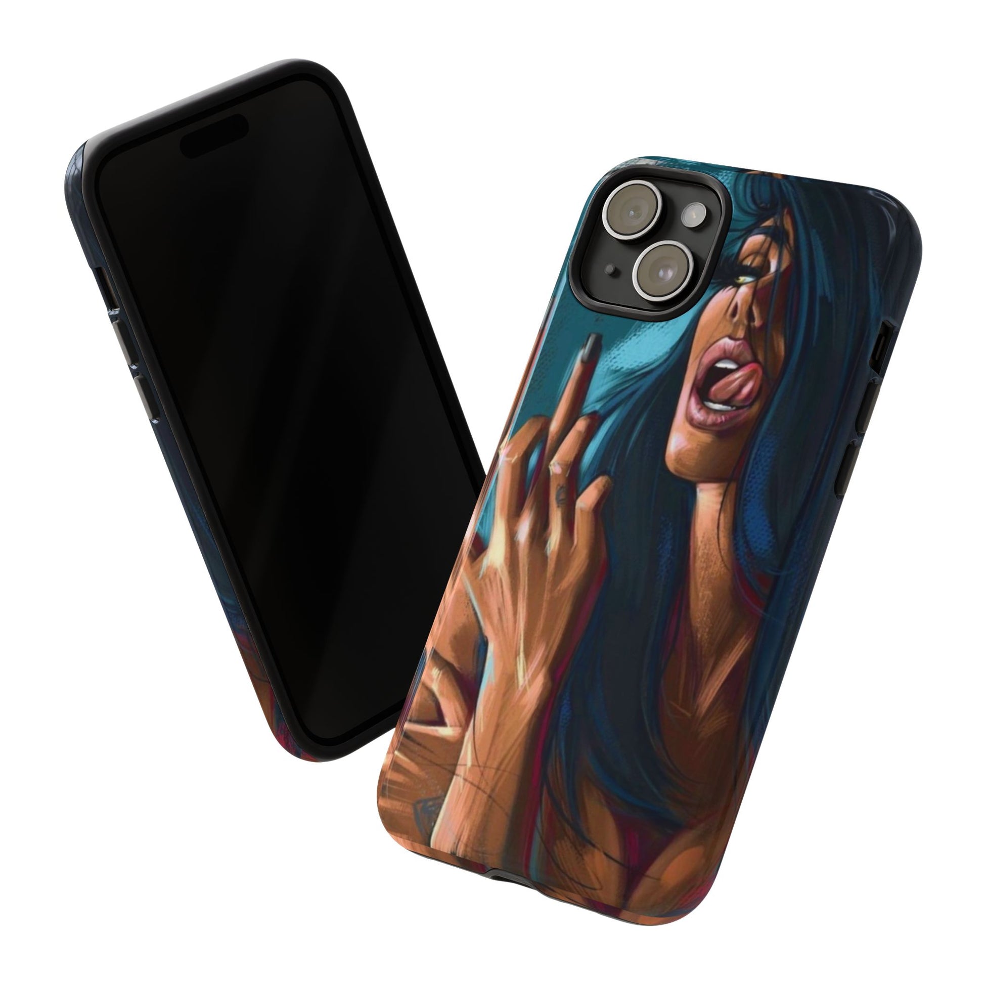 Tough Girl Theme Urban Design Cases for iPhones, Samsung, and Pixel