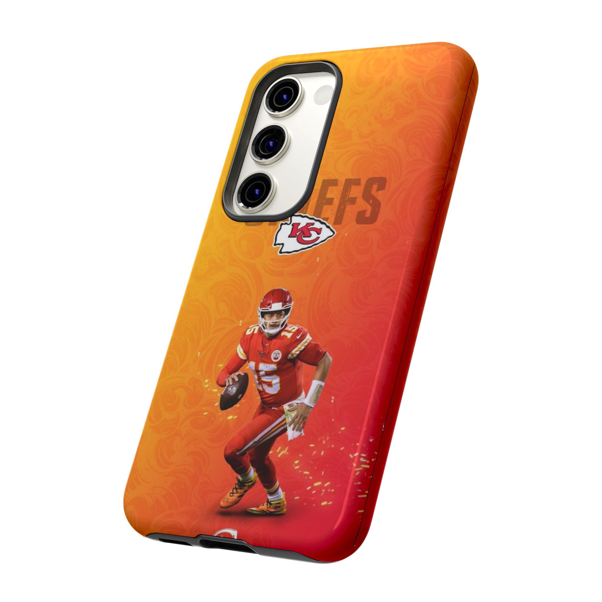 Kansas City Chiefs Patrick Mahomes Football Tough Cases for iPhones, Samsung, and Pixel