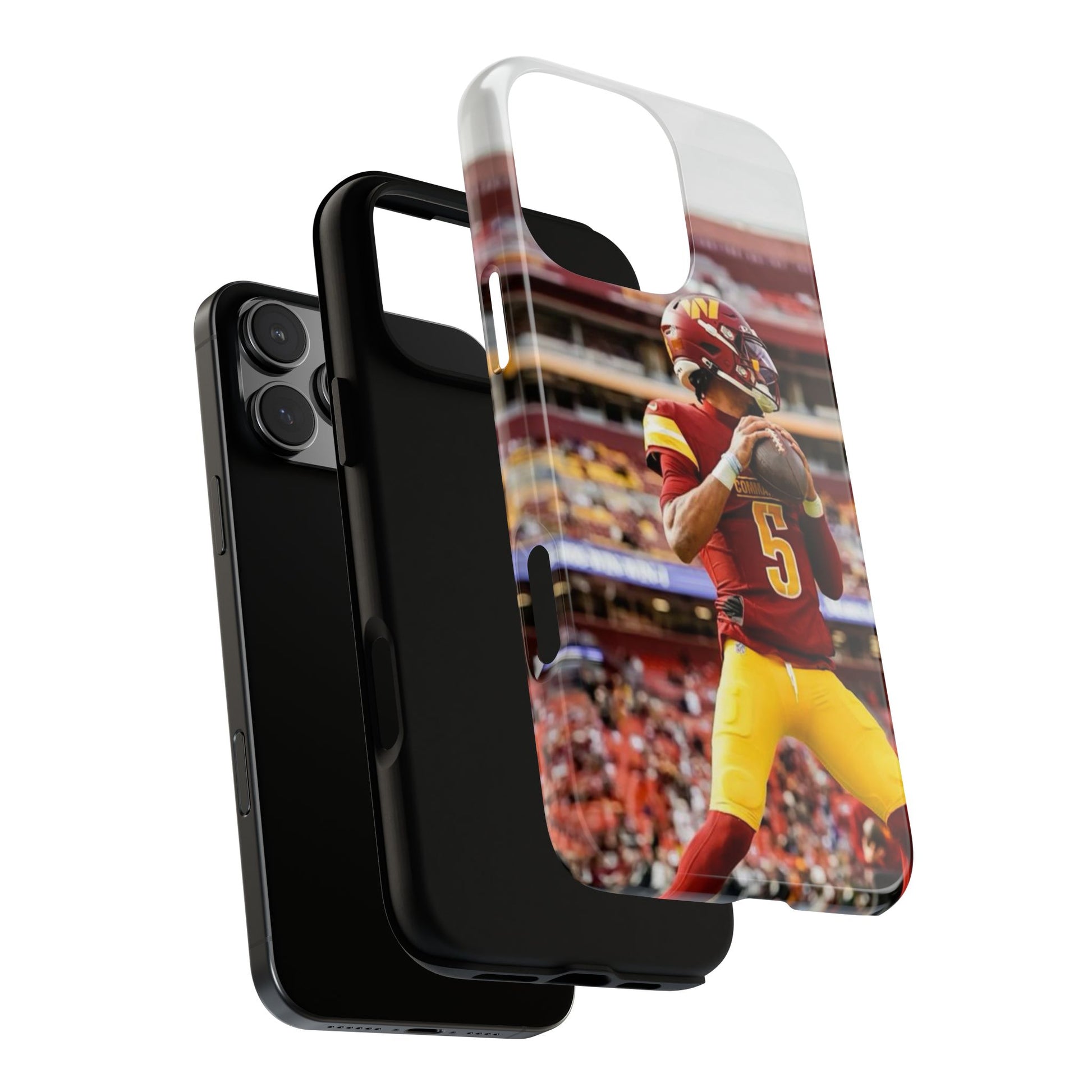 Jayden Daniels Washington Football Tough Cases for iPhones, Samsung, and Pixel