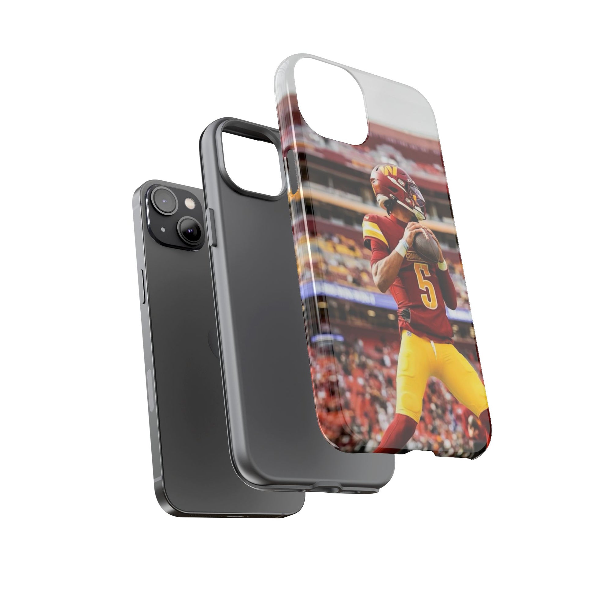 Jayden Daniels Washington Football Tough Cases for iPhones, Samsung, and Pixel