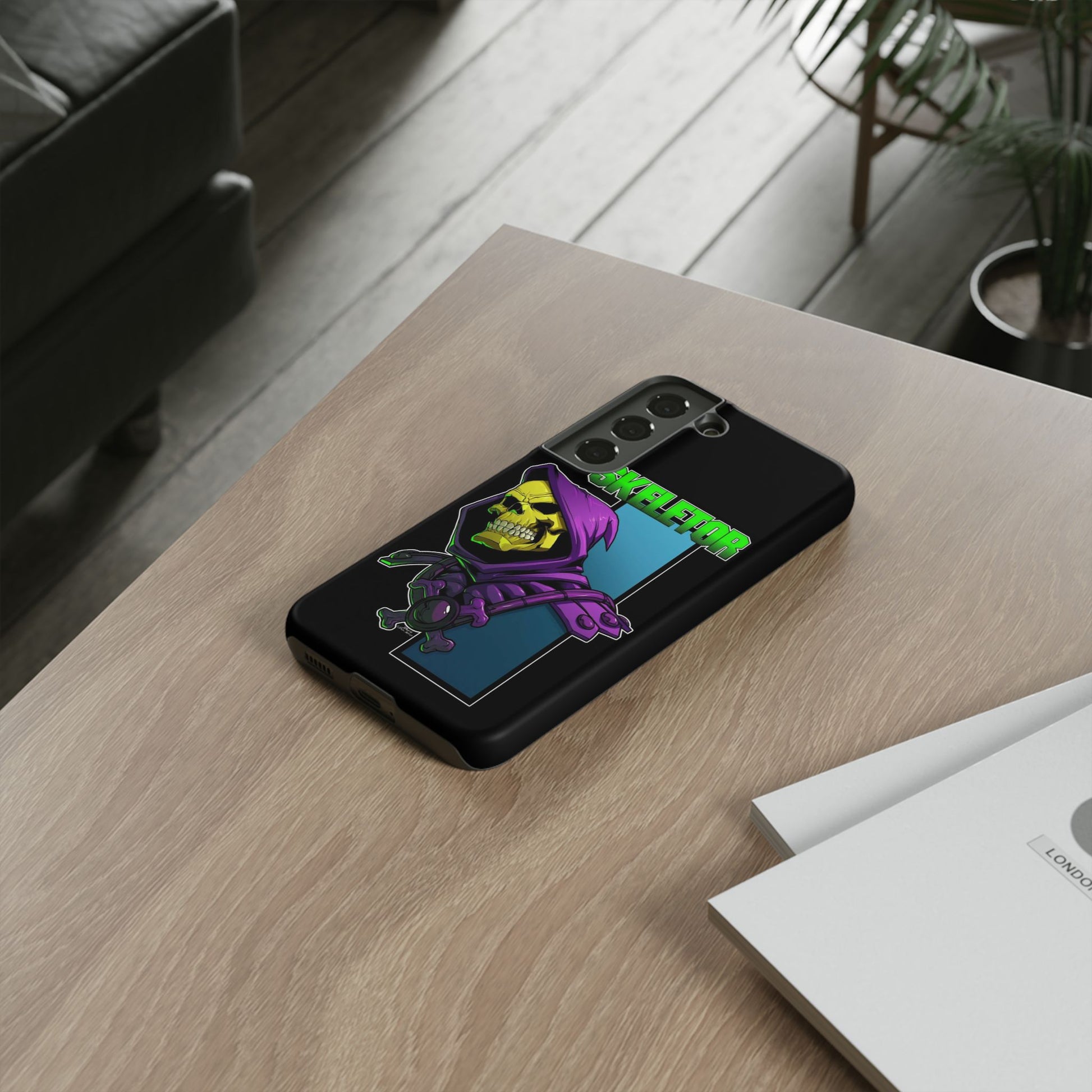 Skeletor Tough Cases for iPhones, Samsung, and Pixel