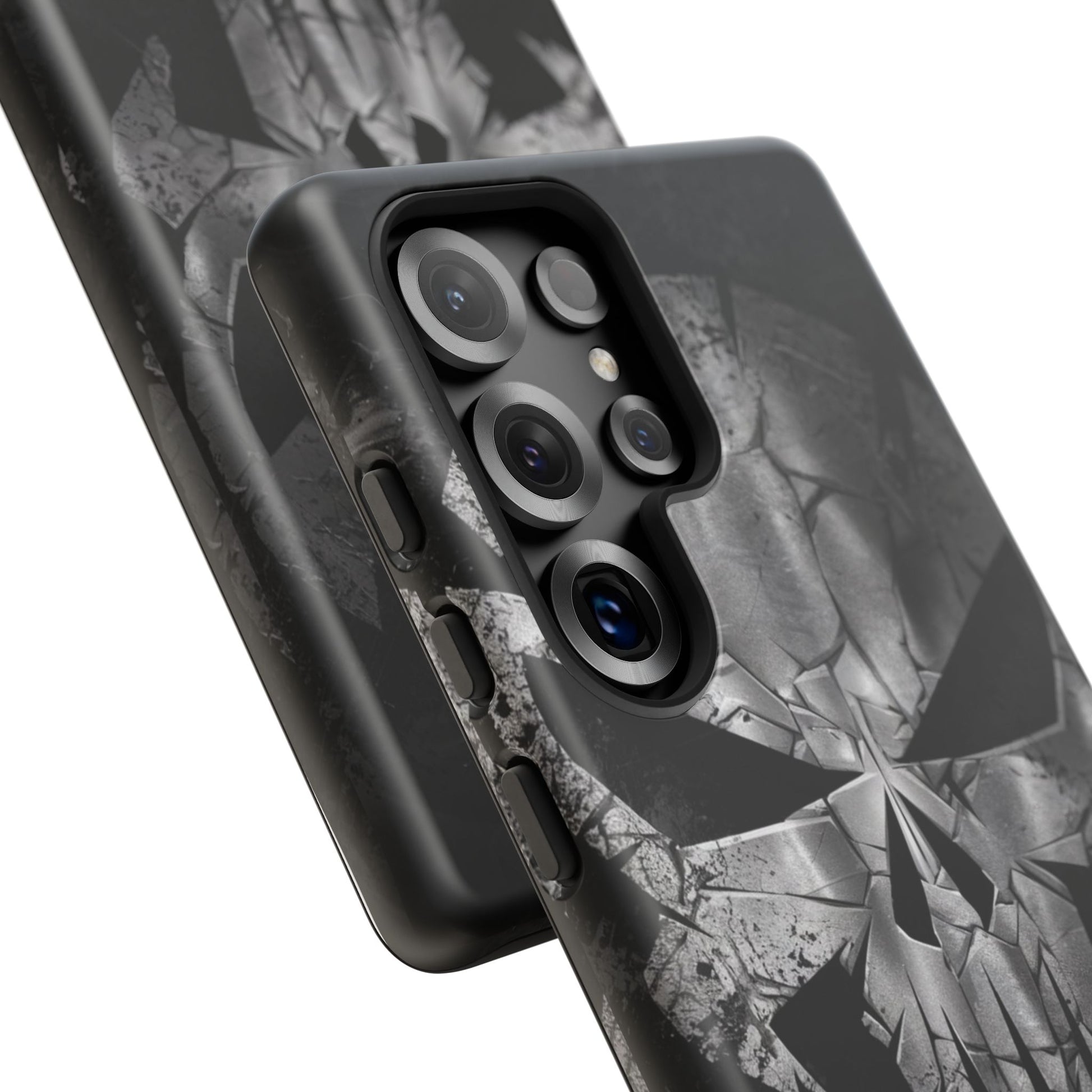 The Punisher Logo Art Tough Cases for iPhones, Samsung, and Pixel