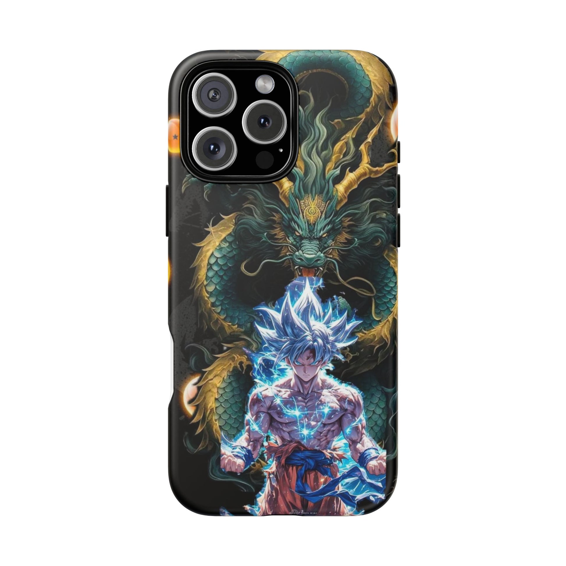 Anime Goku x Shenron Dragonball Z Tough Cases for iPhones, Samsung, and Pixel