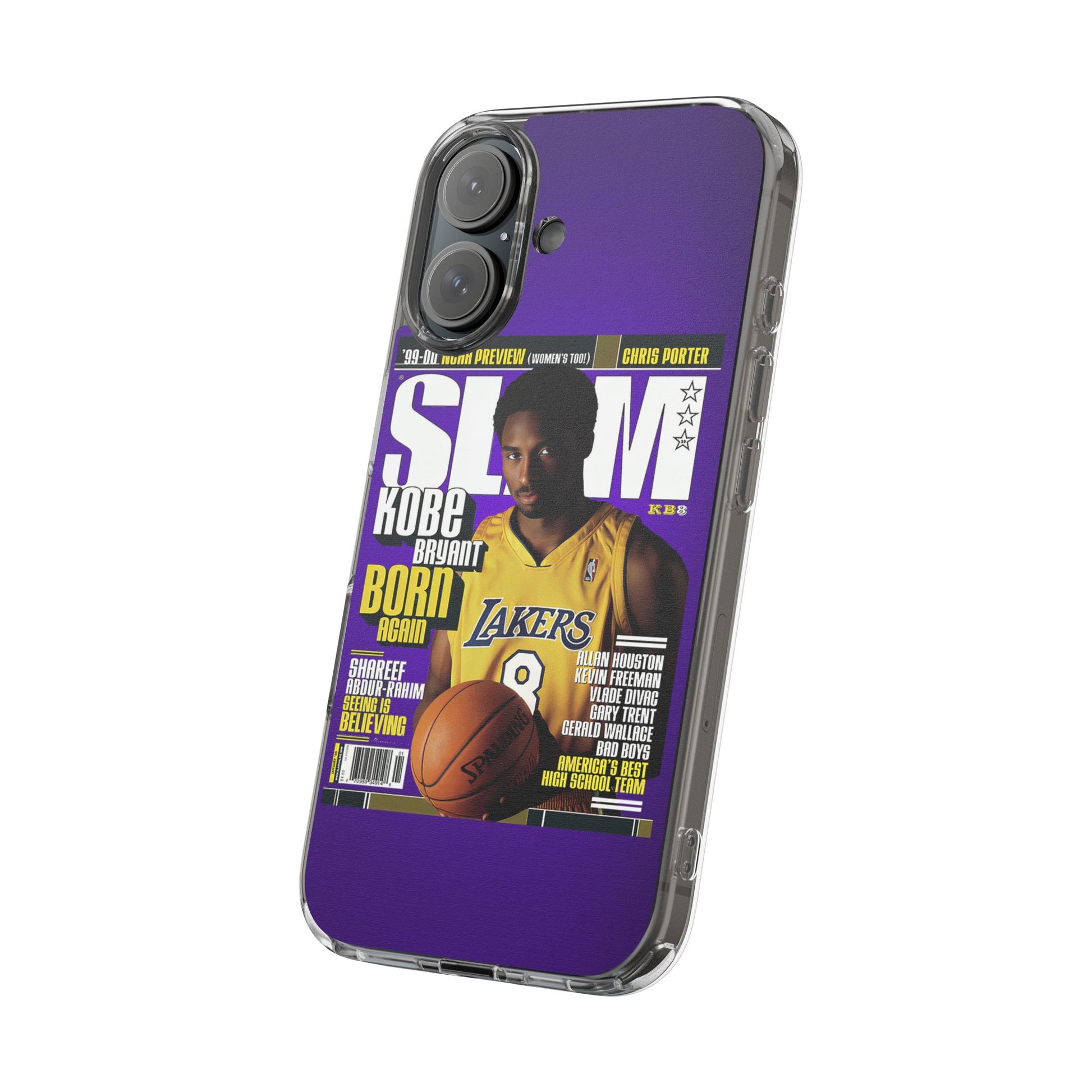SLAM Cover Kobe Basketball Inspired design Clear Phone Cases