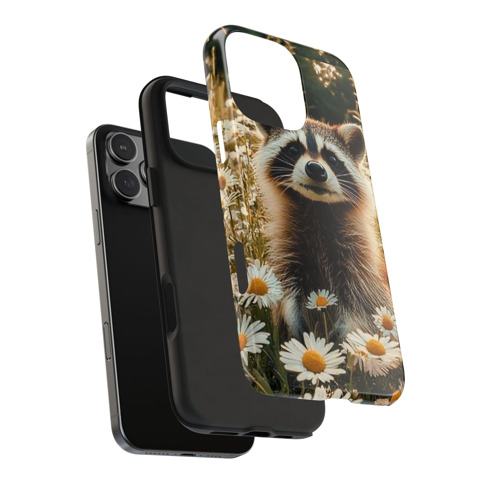 Cute Raccoon Theme Phone Cases for iPhones & Samsung Phones
