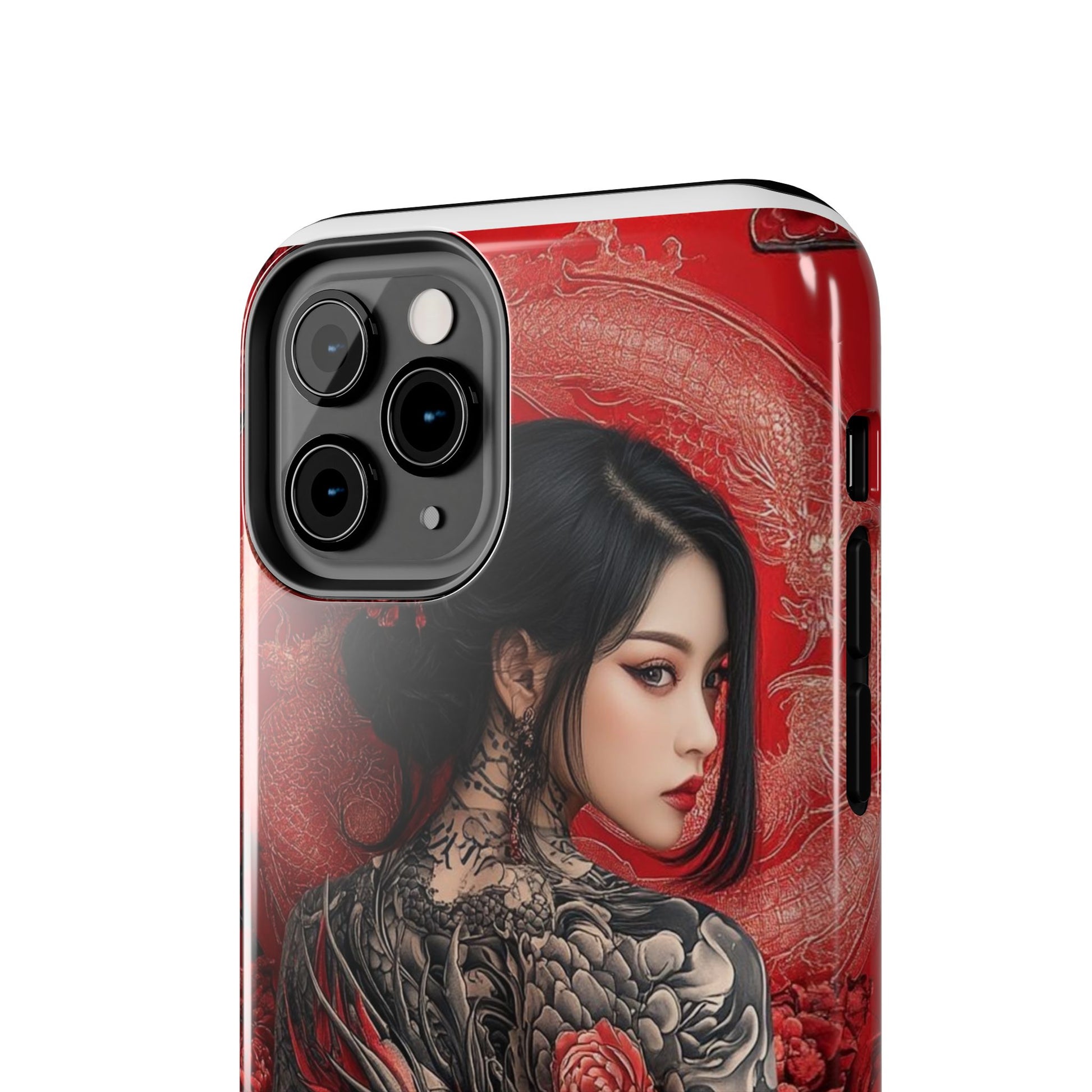 Japanese Geisha Tattooed Girl Phone Cases for Iphones & Samsung Durable