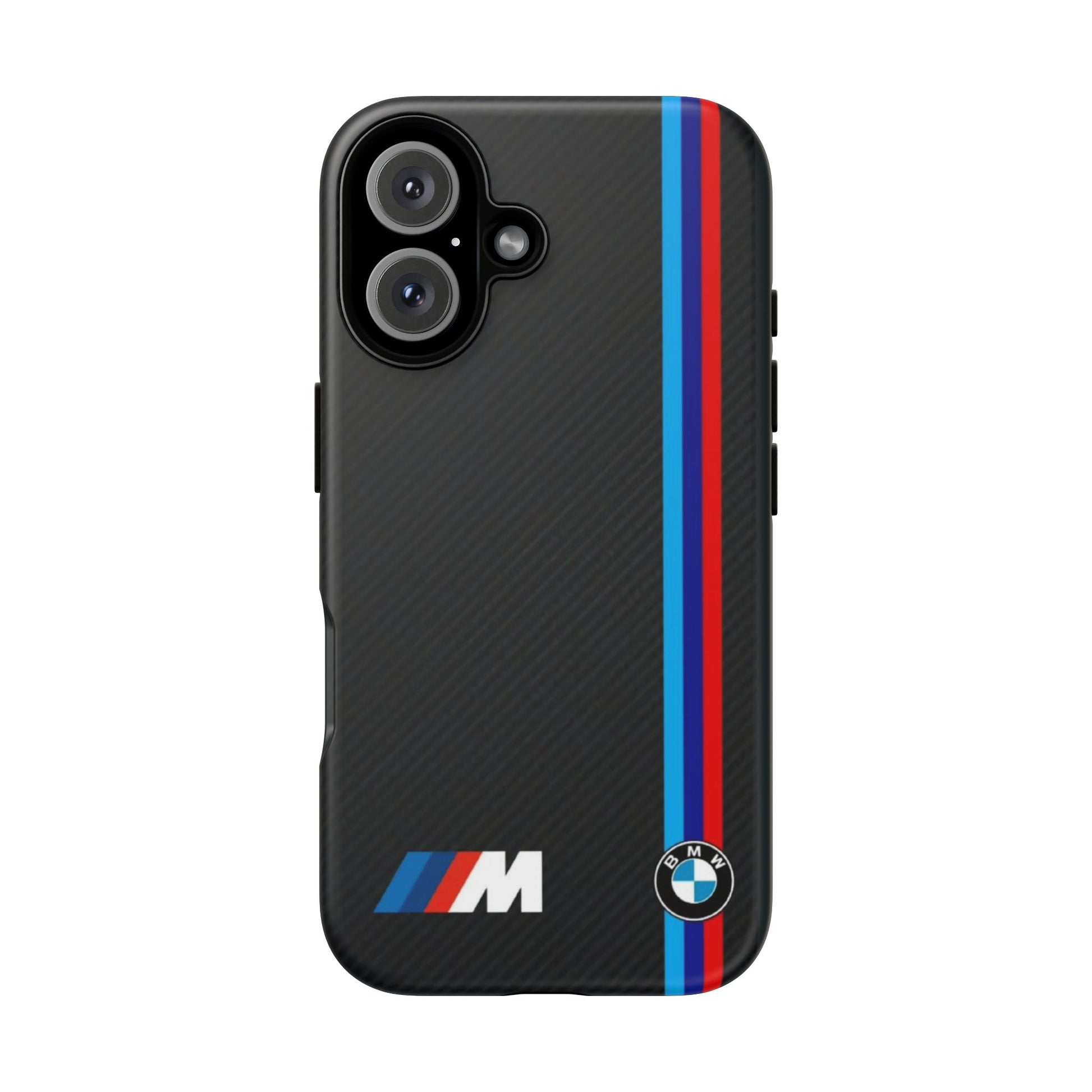 BMW M Stripes Carbon Fiber Design Tough Cases for iPhones, Samsung, and Pixel