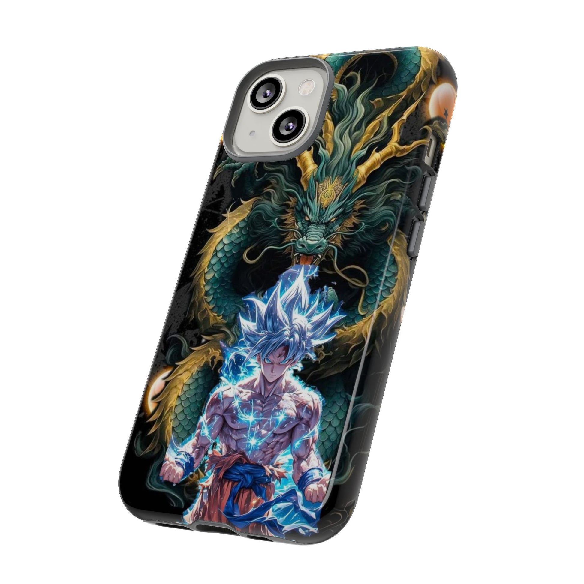 Anime Goku x Shenron Dragonball Z Tough Cases for iPhones, Samsung, and Pixel