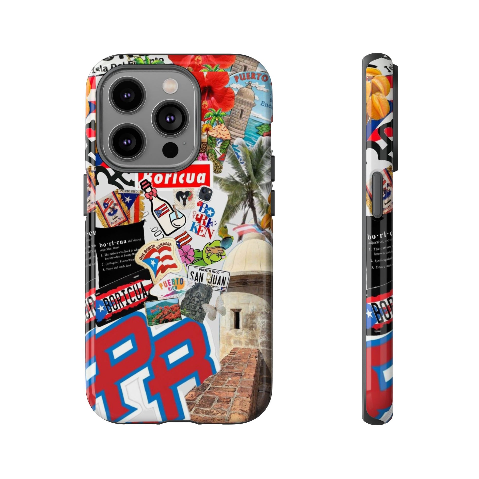 Puerto Rico Boricua Art Tough Cases for iPhones, Samsung, and Pixel