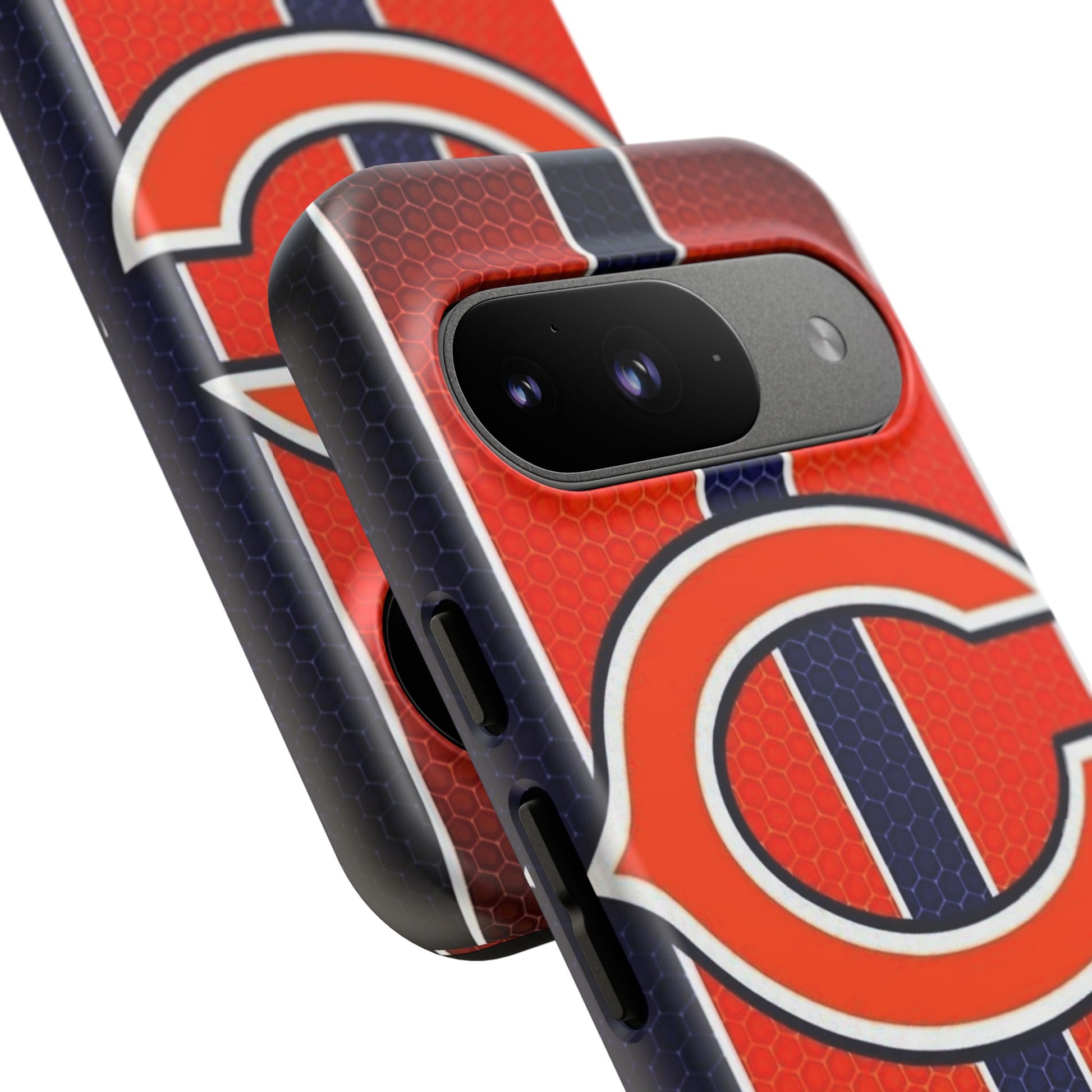 Chicago Bears Stripes Football Phone Case, Tough Cases for iPhones, Samsung, and Pixel