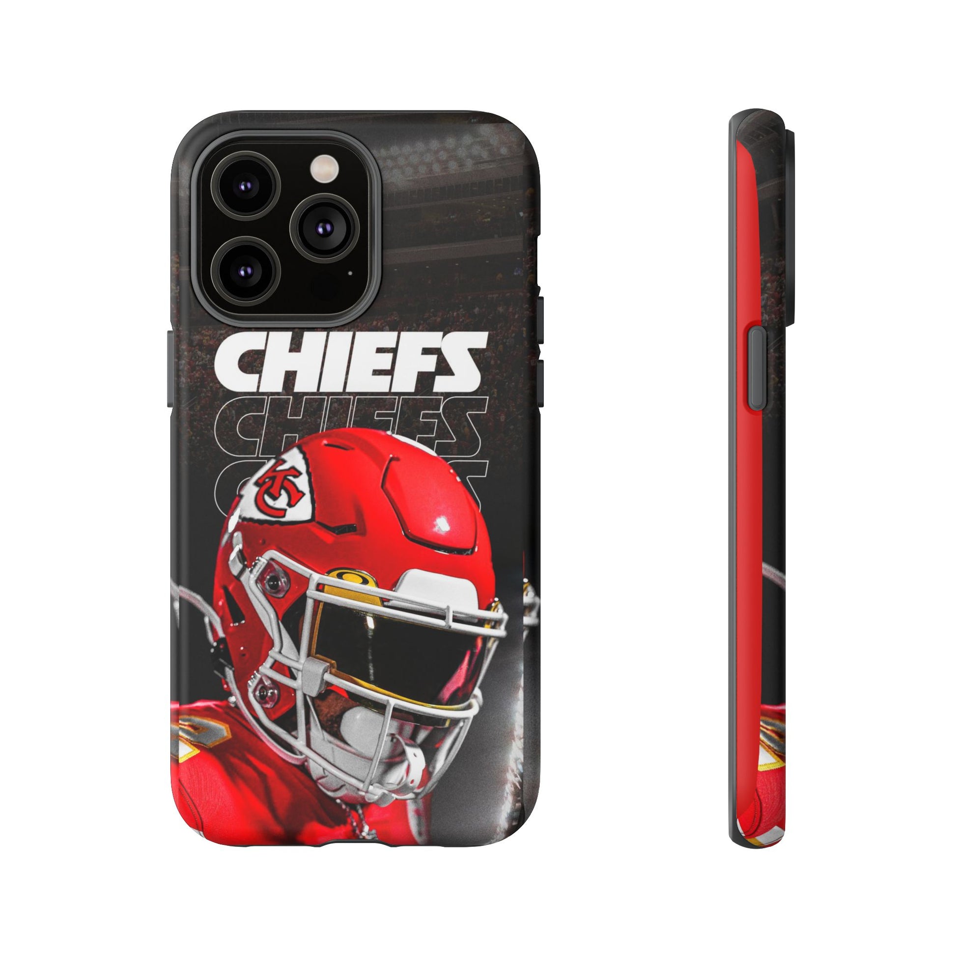 Kansas City Chiefs Football Helmet Logo Tough Cases for iPhones, Samsung, and Pixel