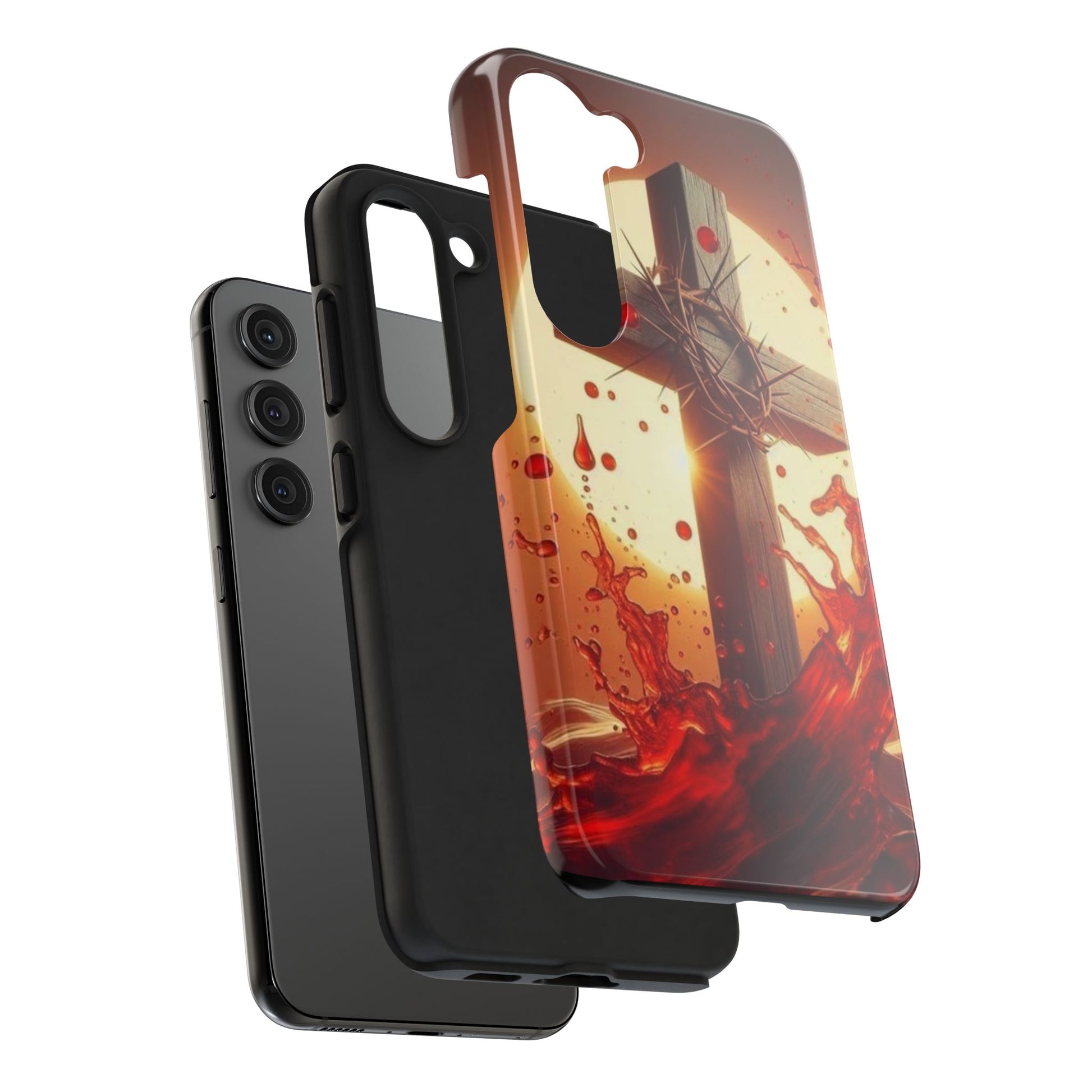 Blood of Christ Christian Theme Phone Cases for iPhones & Samsung Phones