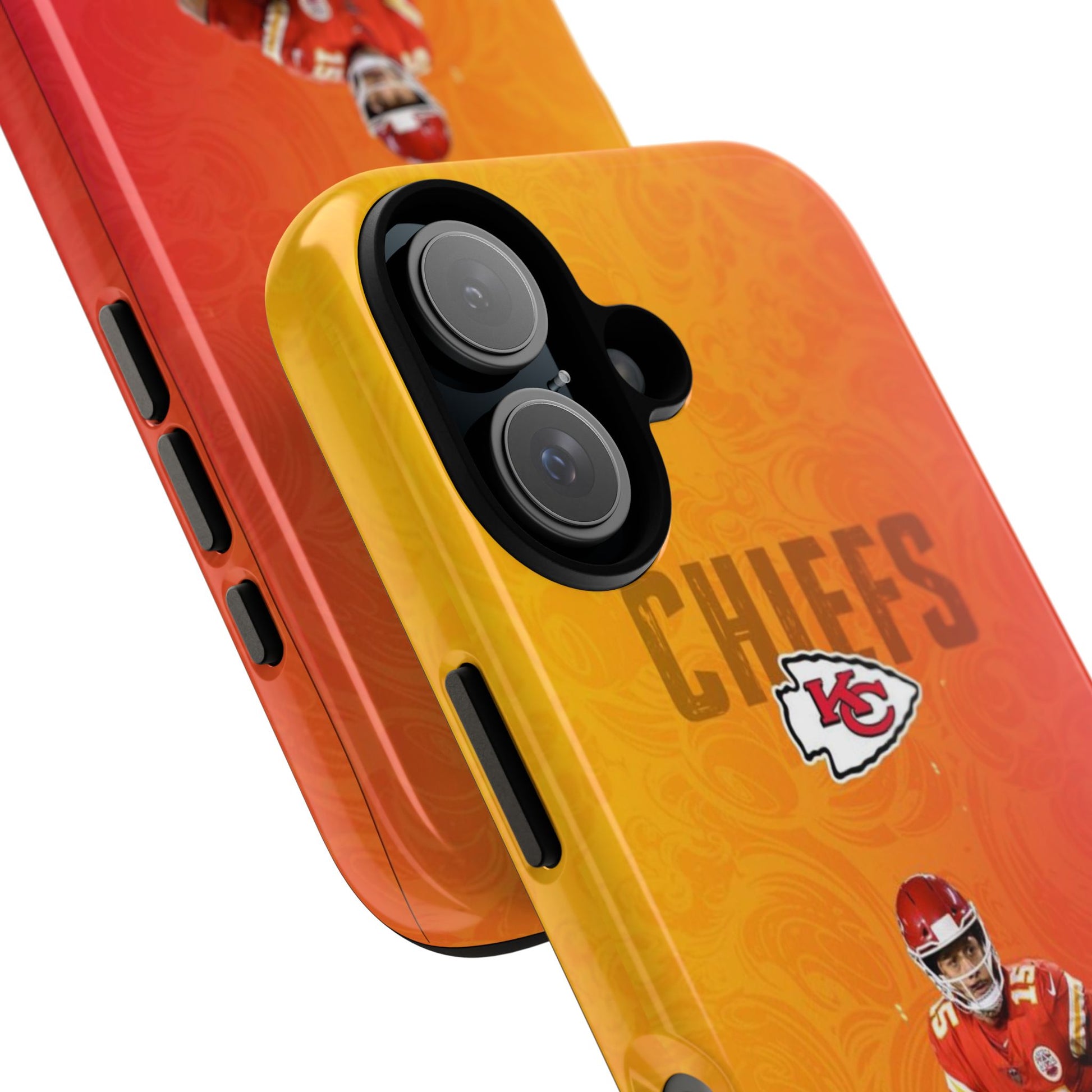 Kansas City Chiefs Patrick Mahomes Football Tough Cases for iPhones, Samsung, and Pixel